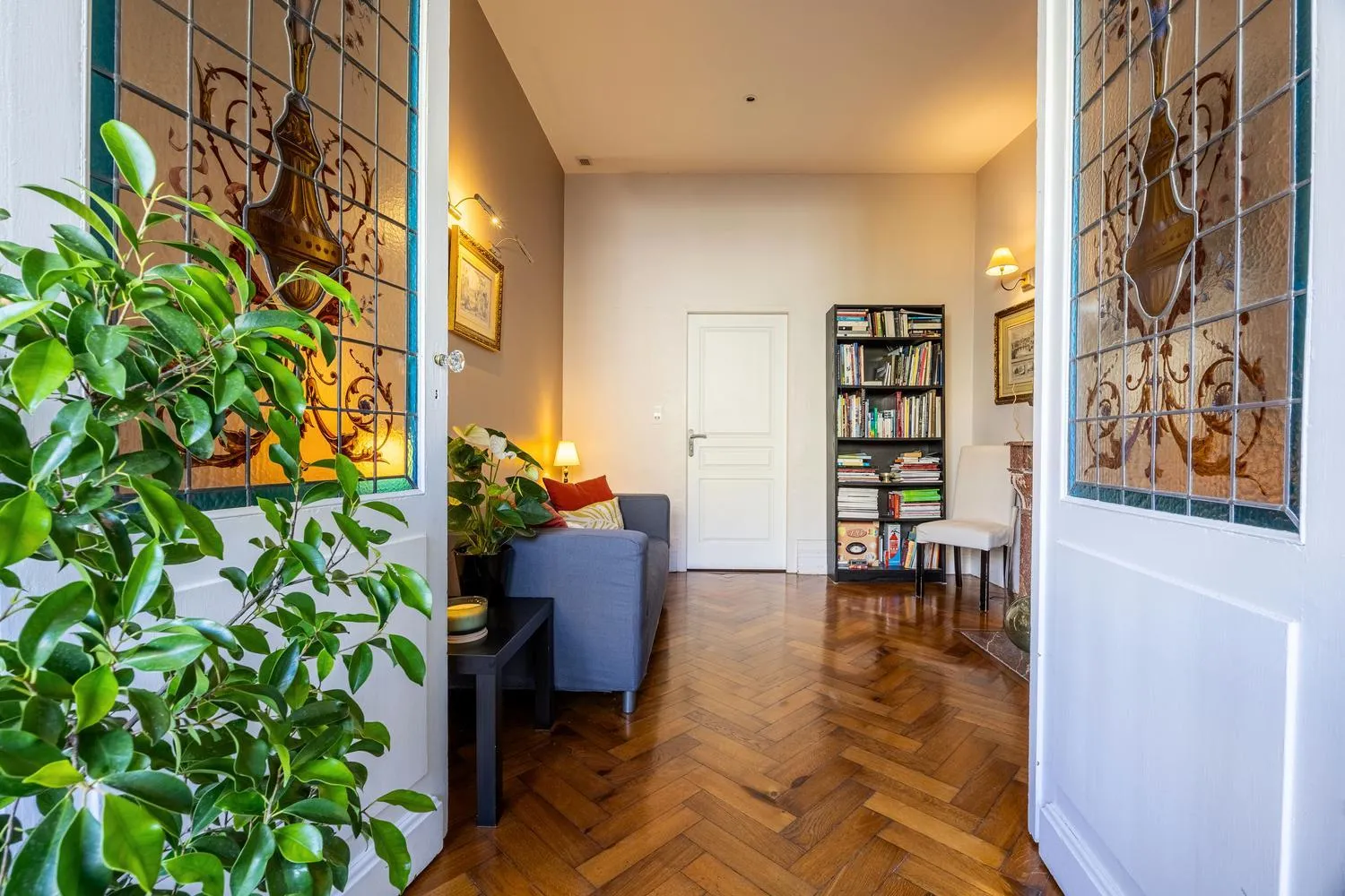 Living room in B&B La Halte Montaigne