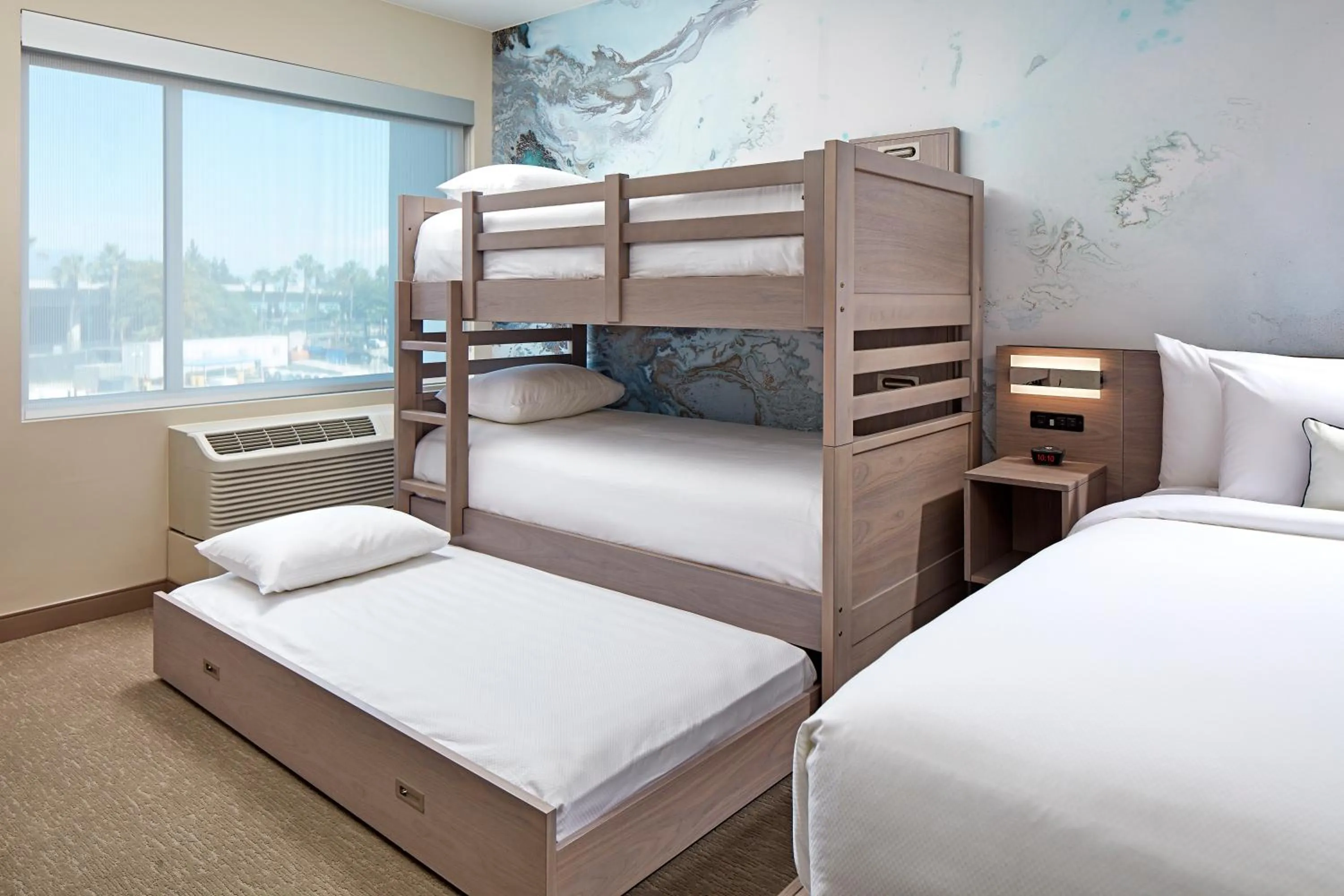 Bedroom in Anaheim Suites Hotel