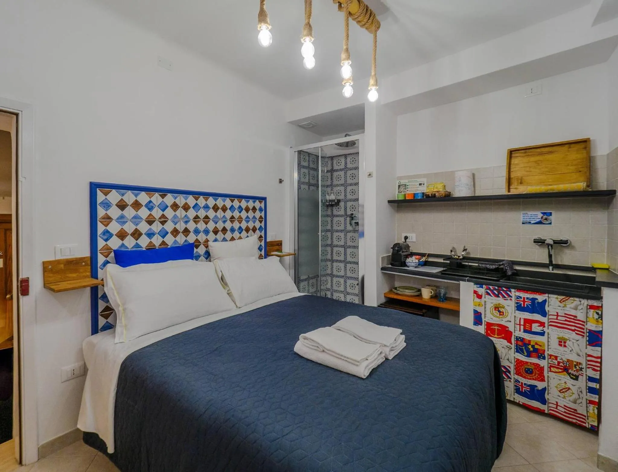 Bed in Ventu de Ma Studios & Rooms