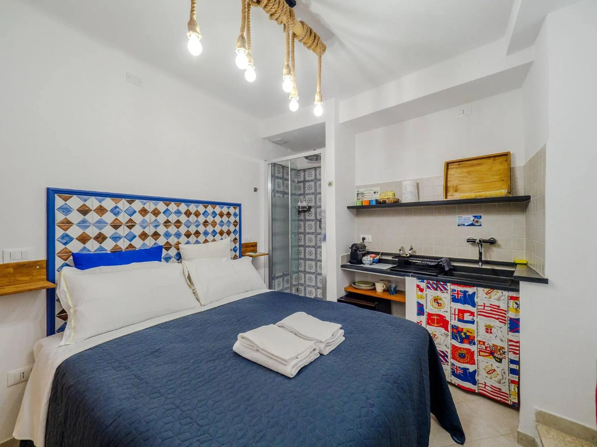 Bed in Ventu de Ma Studios & Rooms