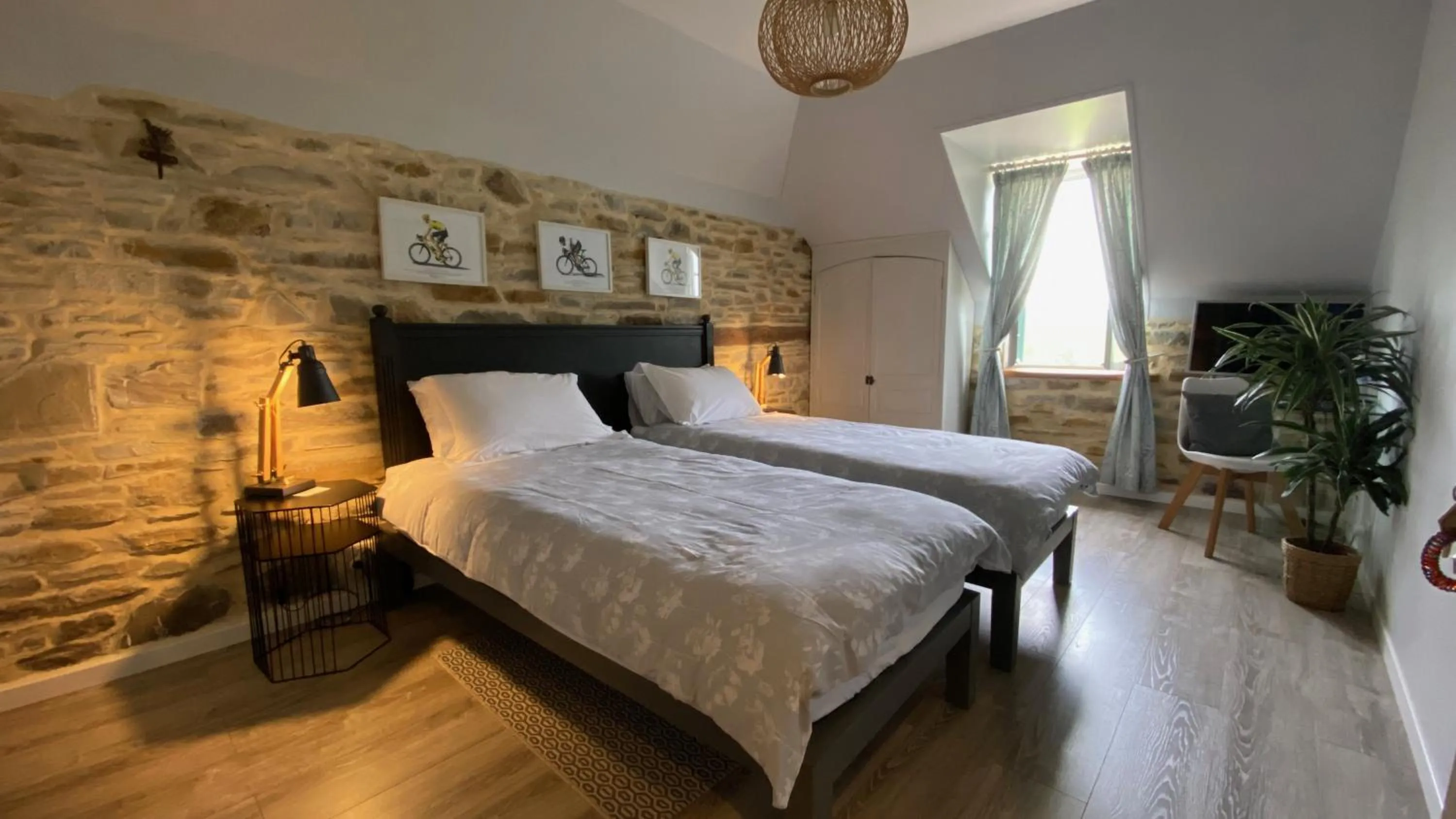 Bed in Chambres d'Hôtes Secret Pyrenées