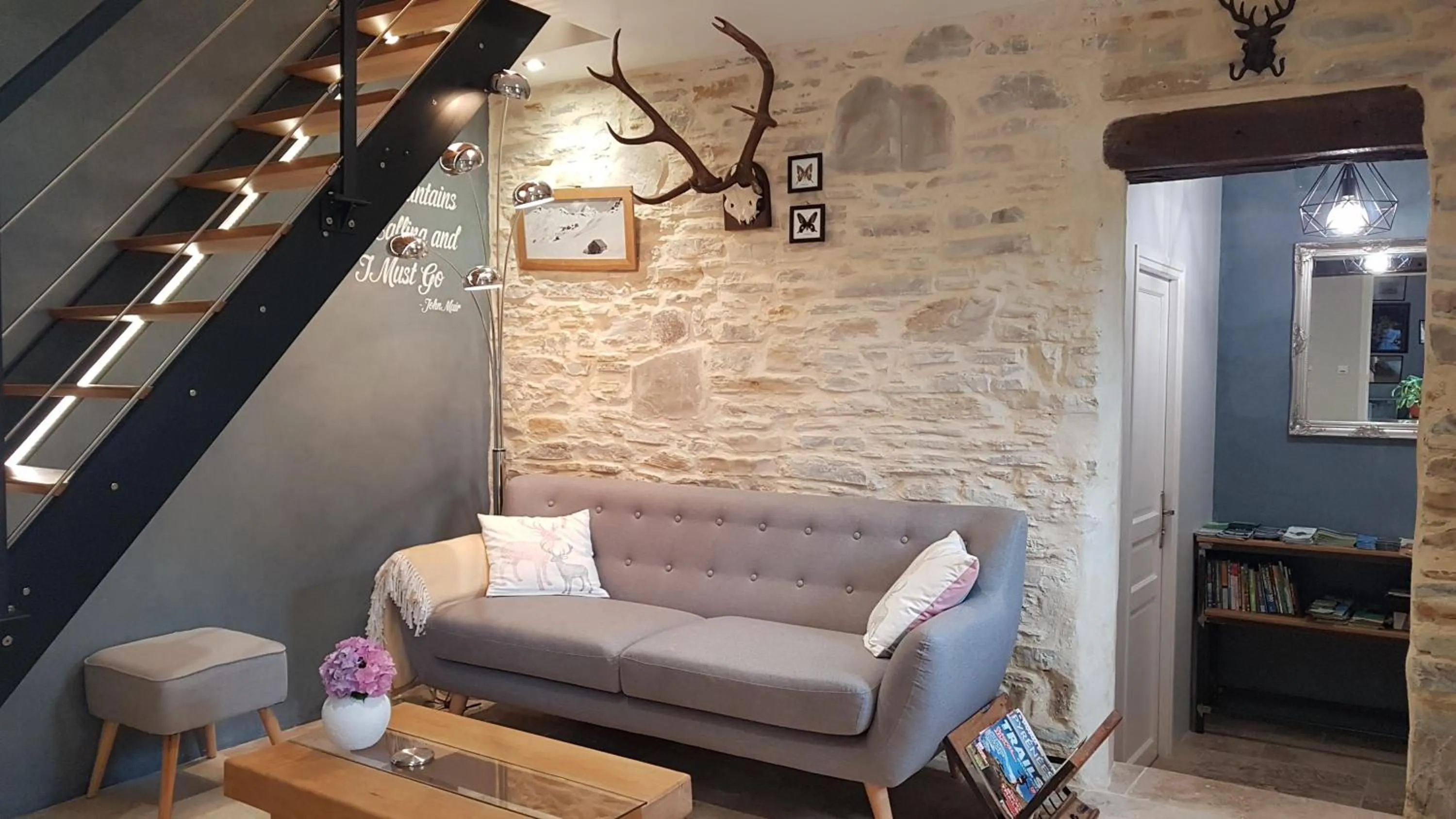 Lobby or reception in Chambres d'Hôtes Secret Pyrenées