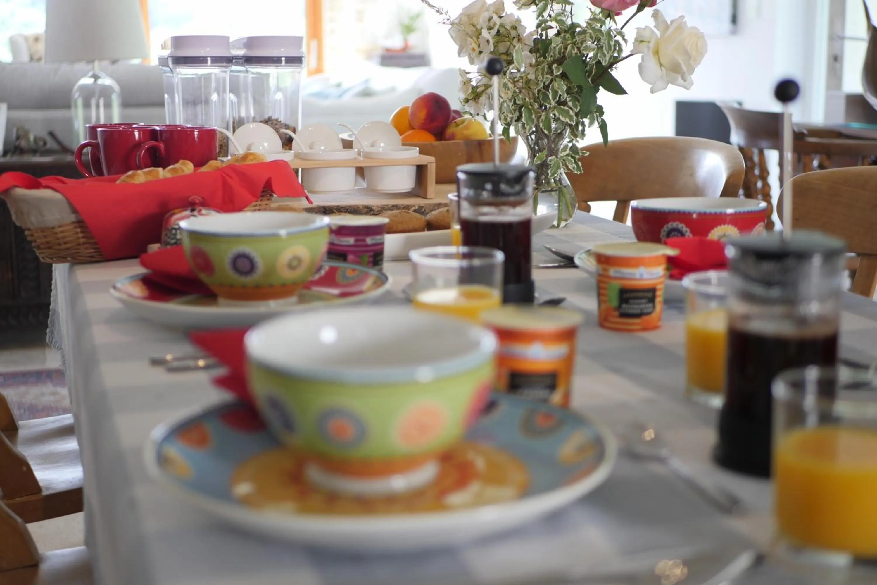 Continental breakfast in Chambres d'Hôtes Secret Pyrenées