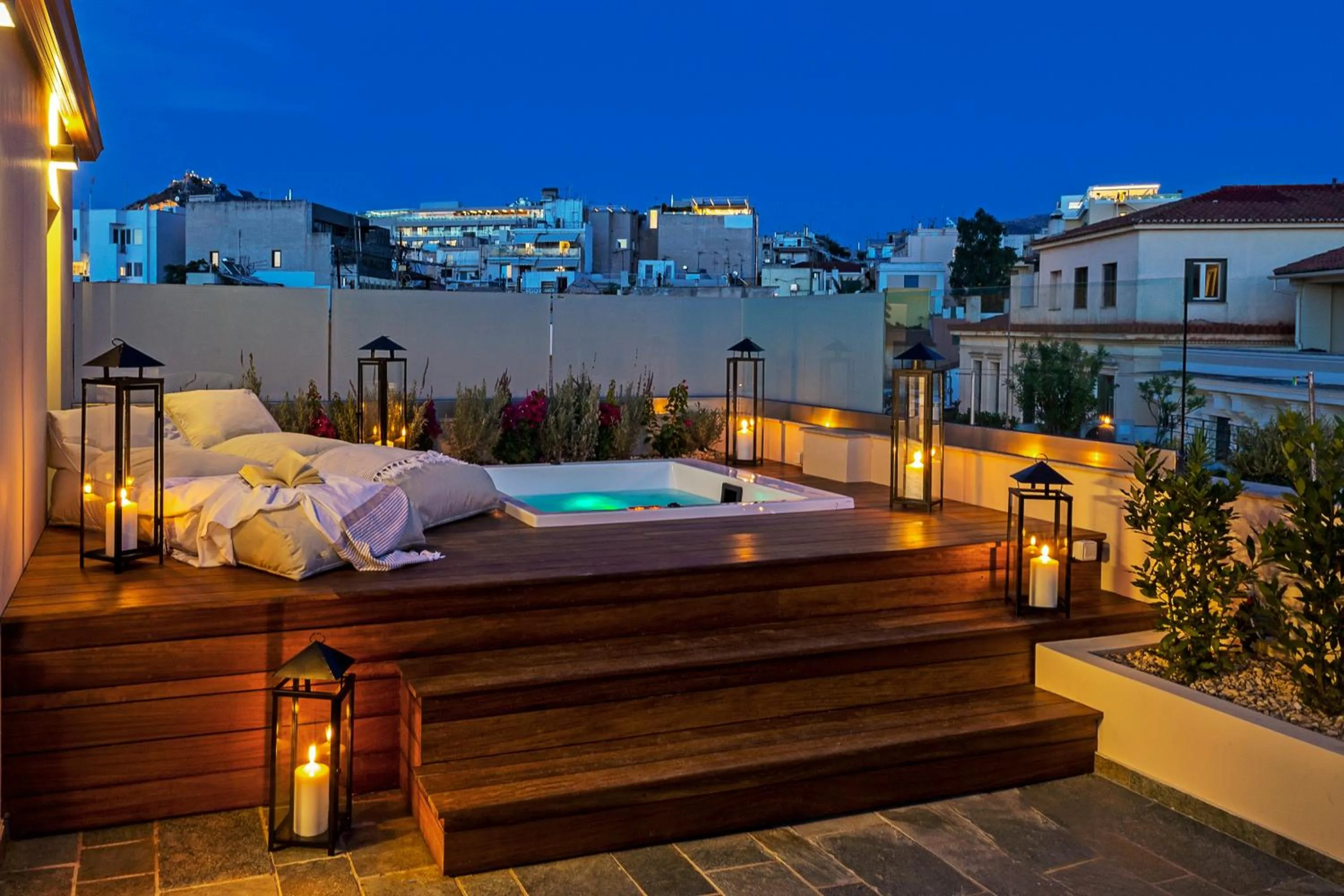 City view in A77 Suites, Small Luxury Hotels of the World