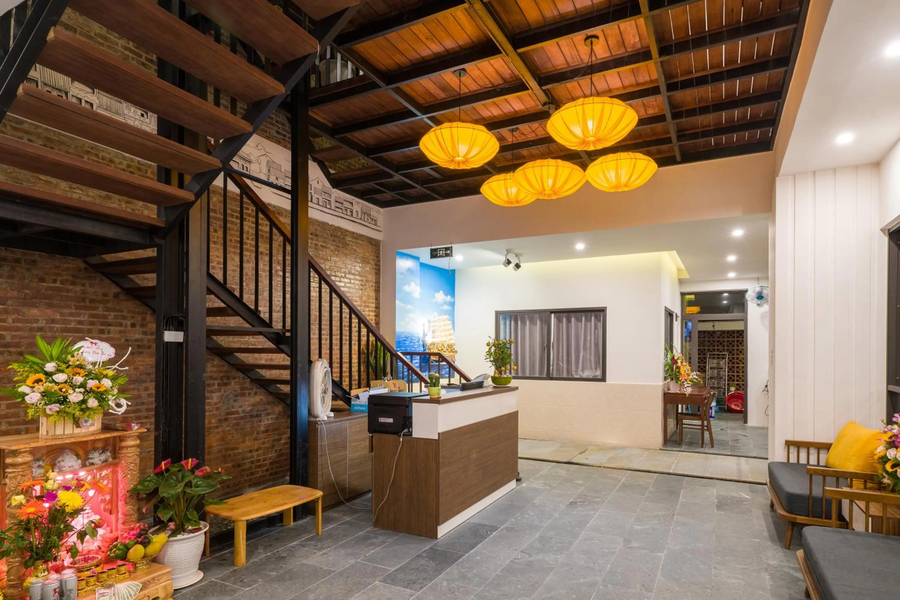 Lobby or reception in Hoi An Grace River Villa