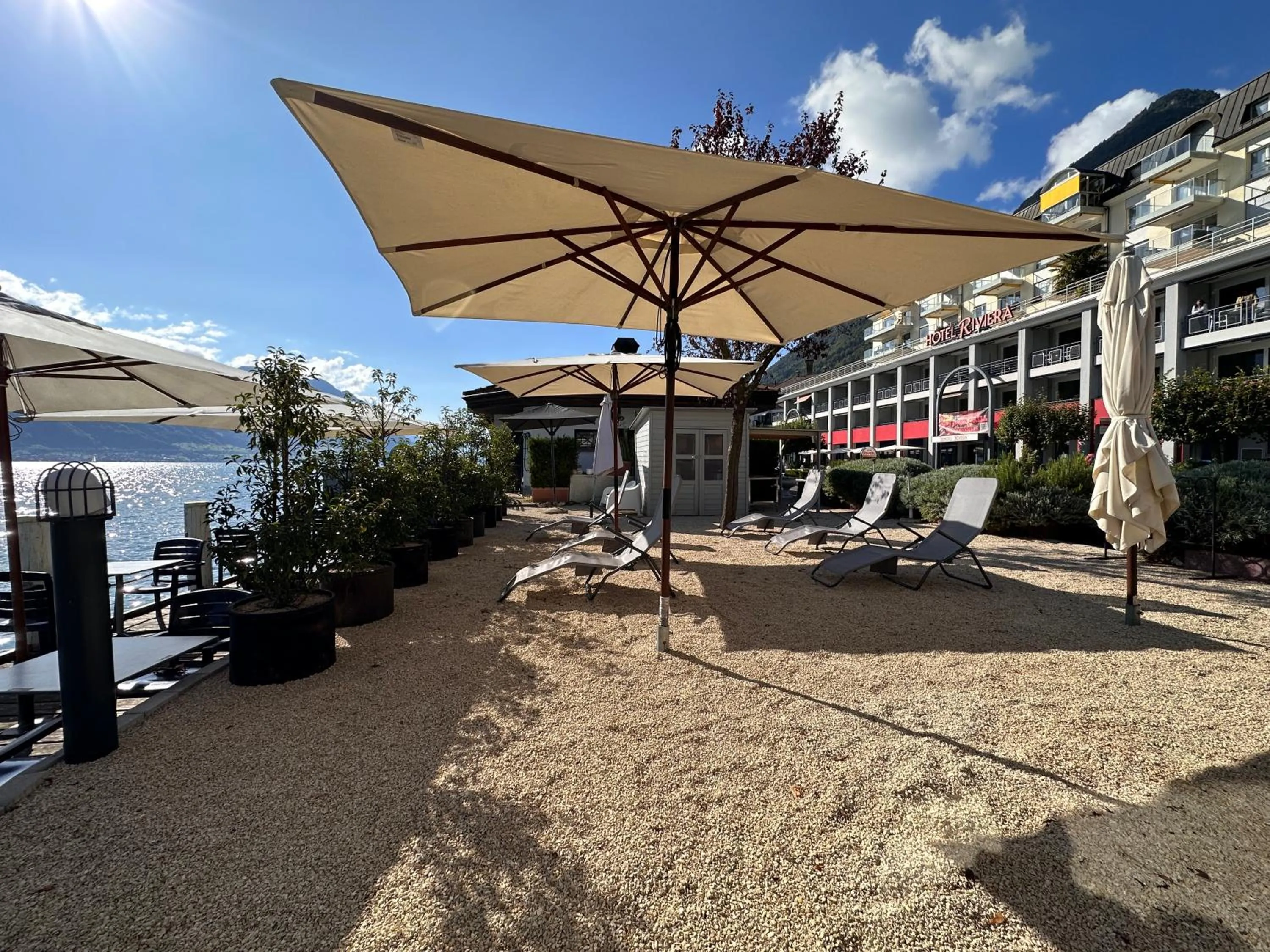 Property building in Seehotel Riviera at Lake Lucerne