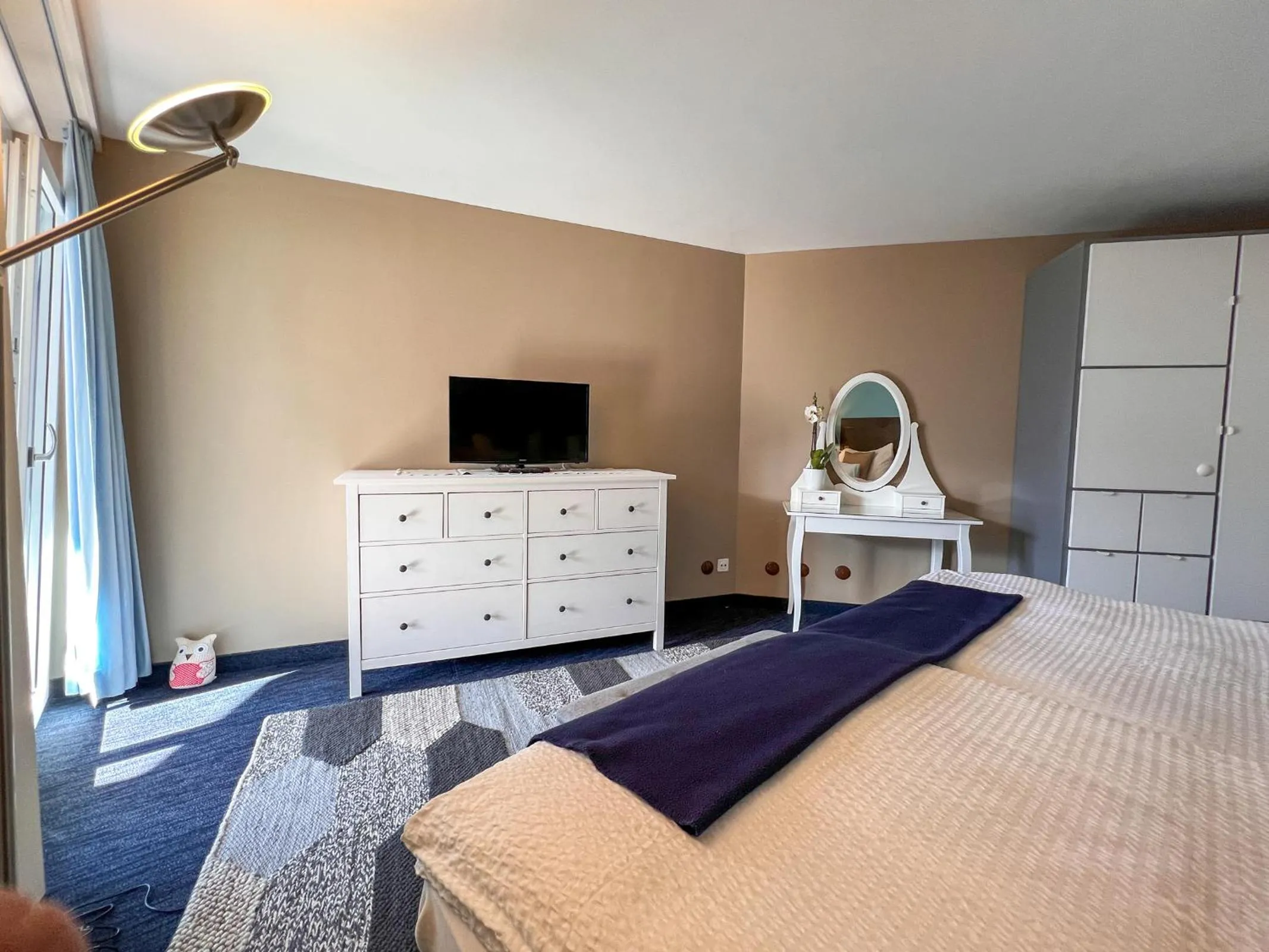 Bedroom, Bed in Seehotel Riviera at Lake Lucerne