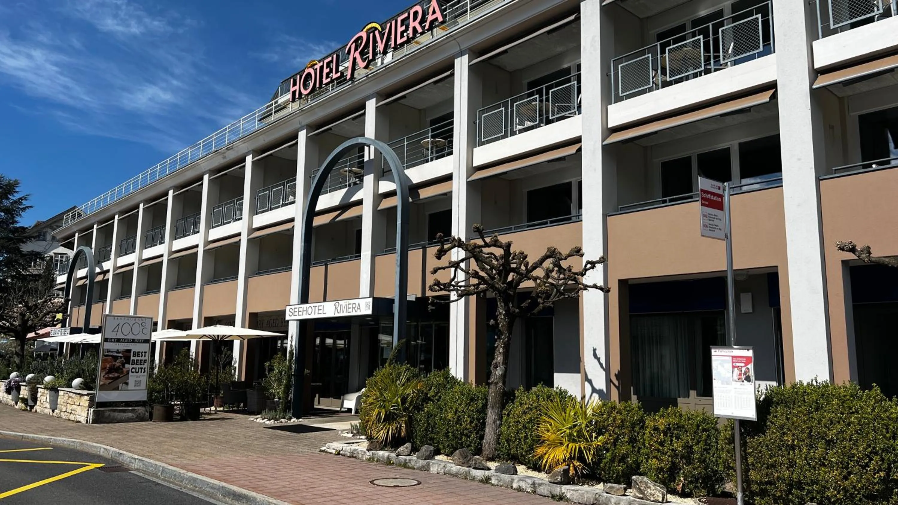 Property building in Seehotel Riviera at Lake Lucerne