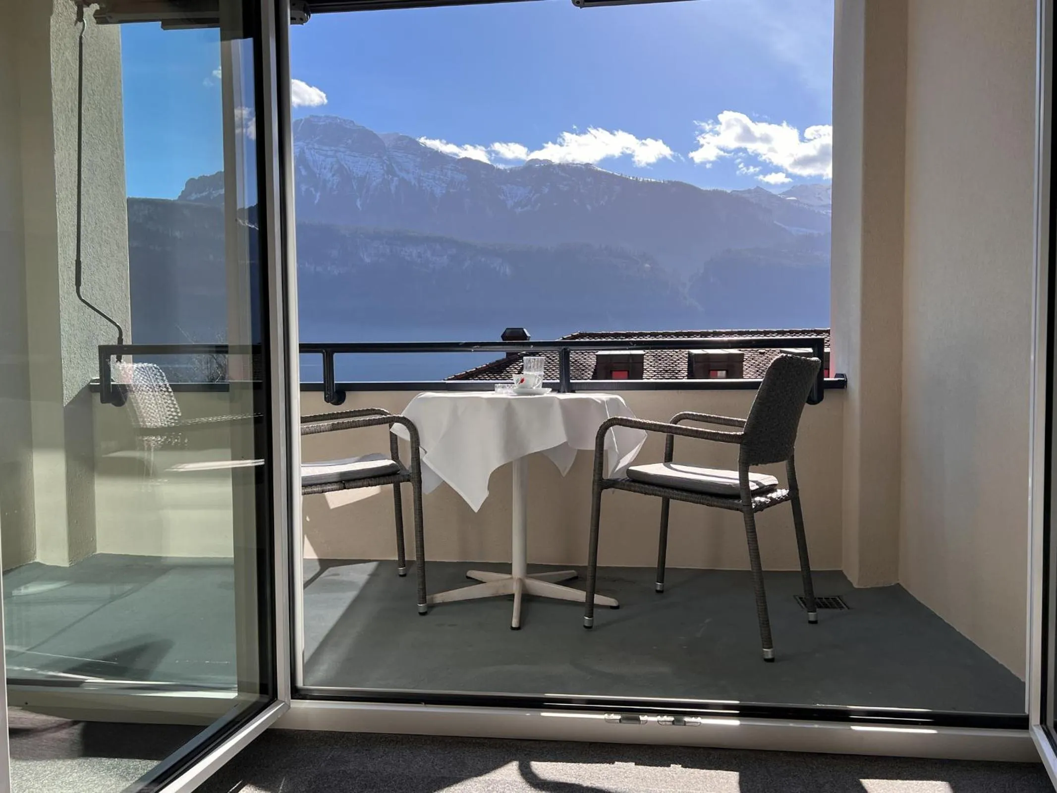 Balcony/Terrace in Seehotel Riviera at Lake Lucerne