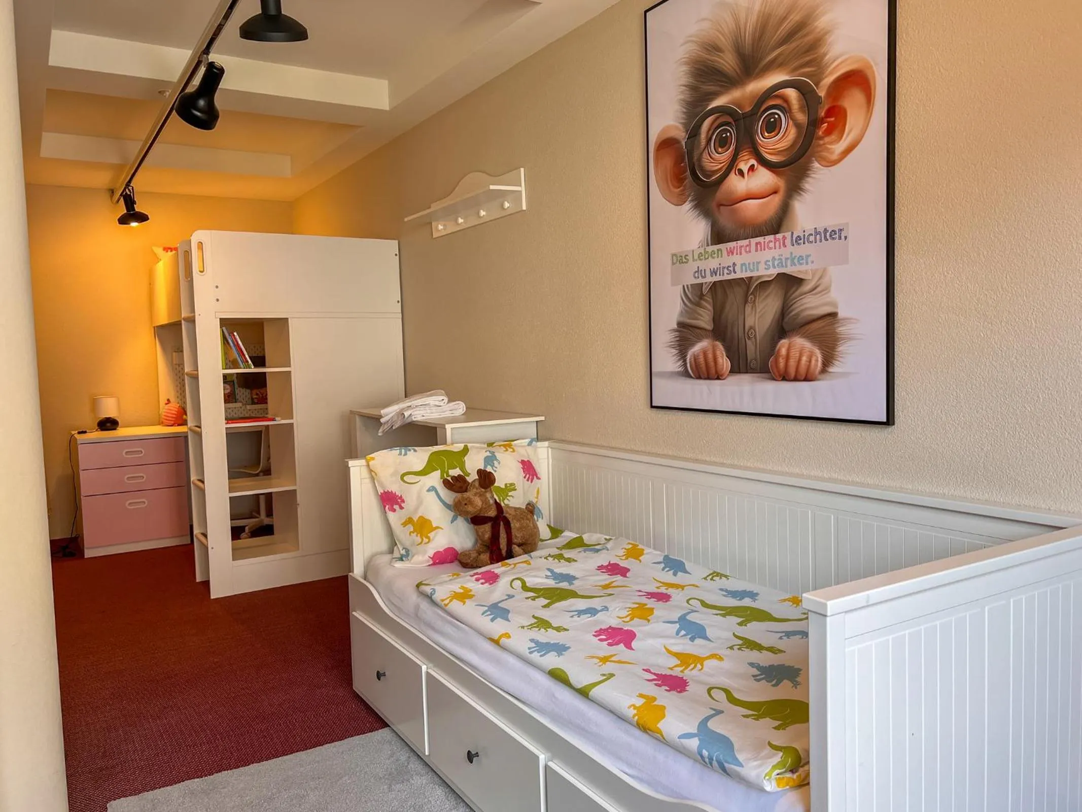 children, Bed in Seehotel Riviera at Lake Lucerne