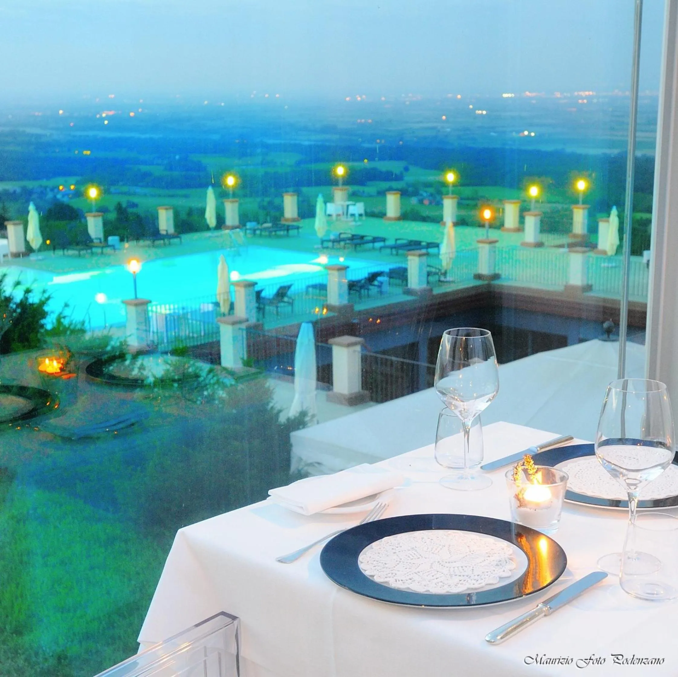 Pool view in Relais La Colombara Spa & Wellness