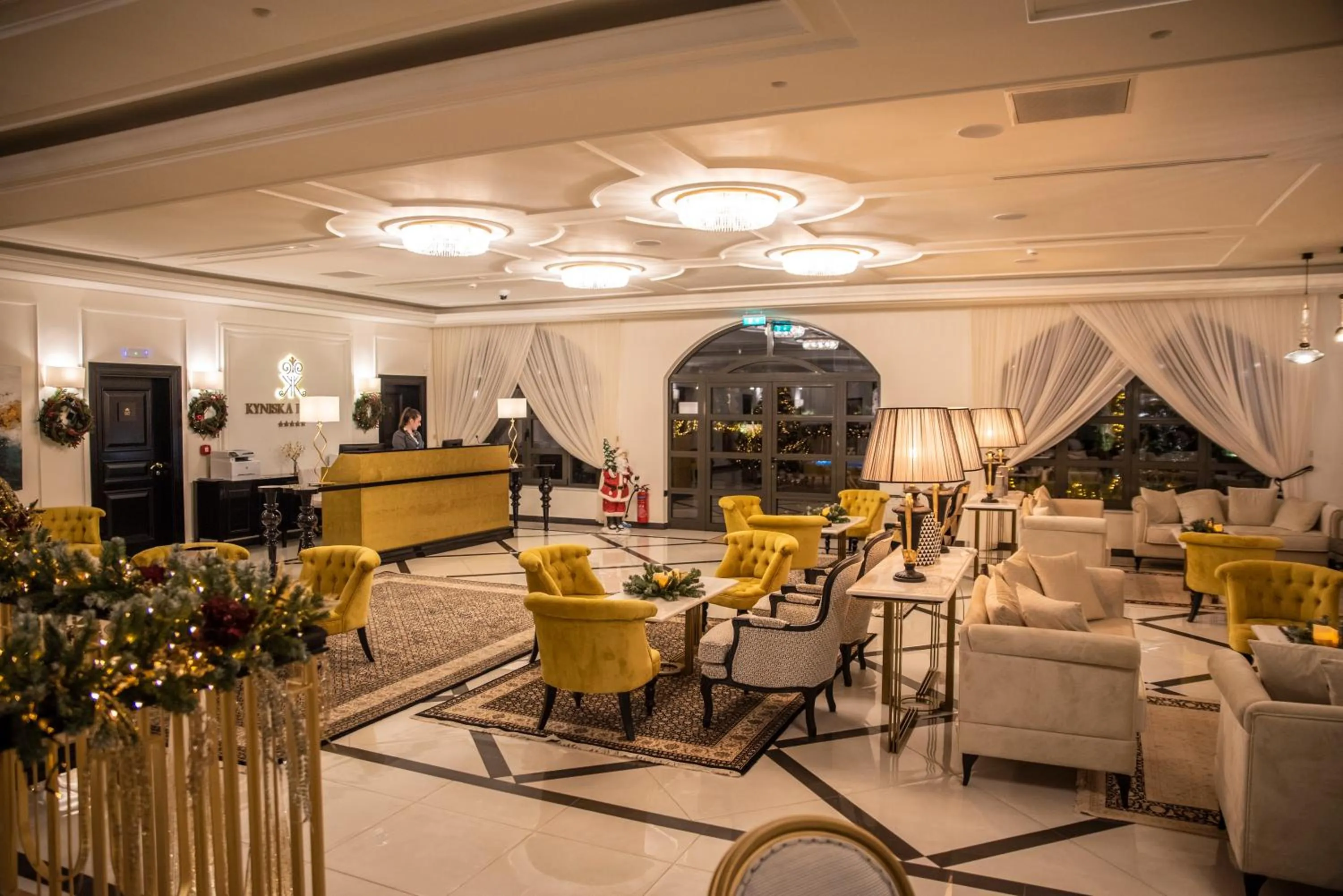Lobby or reception in Kyniska Palace Conference & Spa