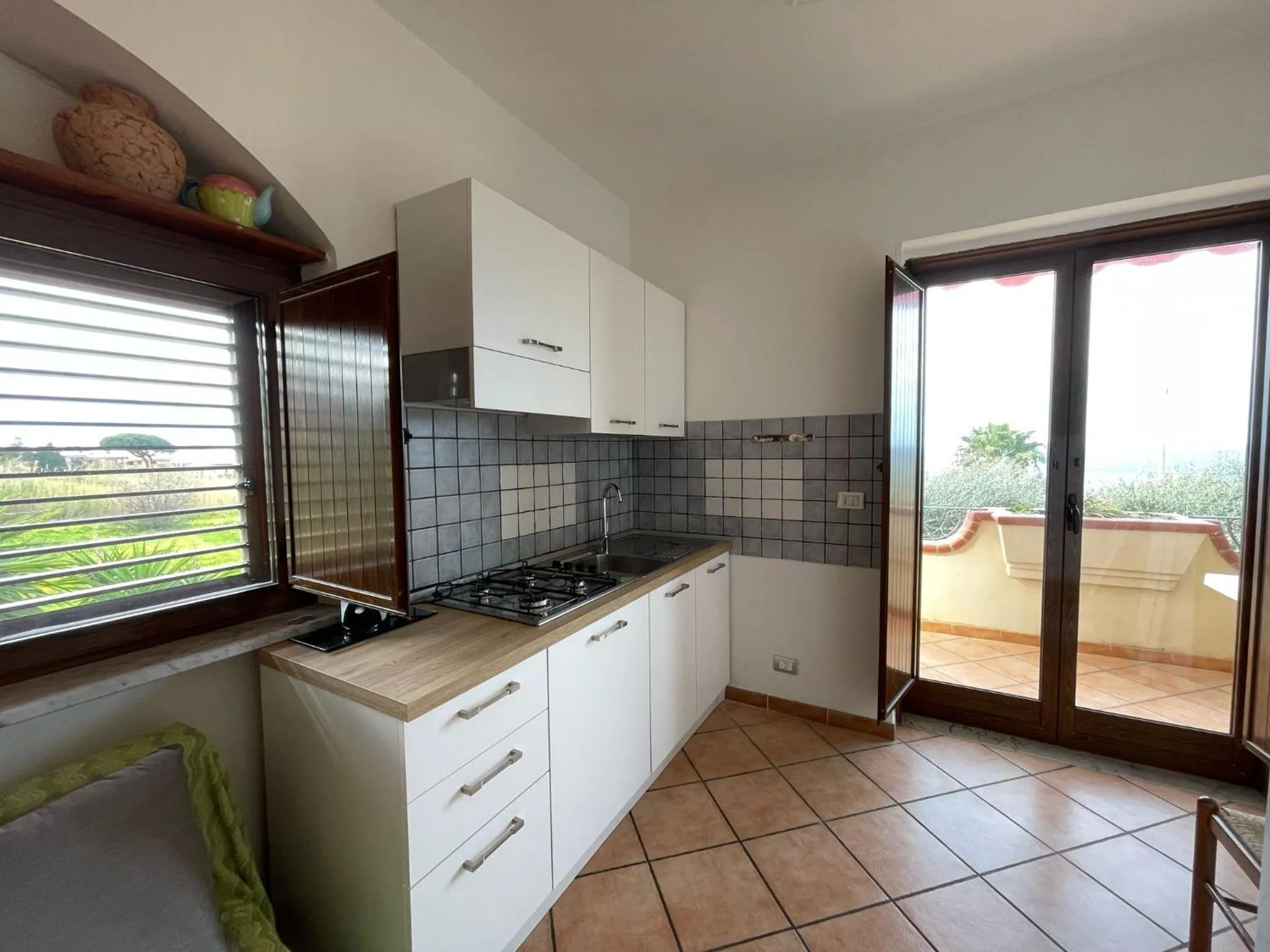 Kitchen or kitchenette in Appartamenti Pousada Michelino