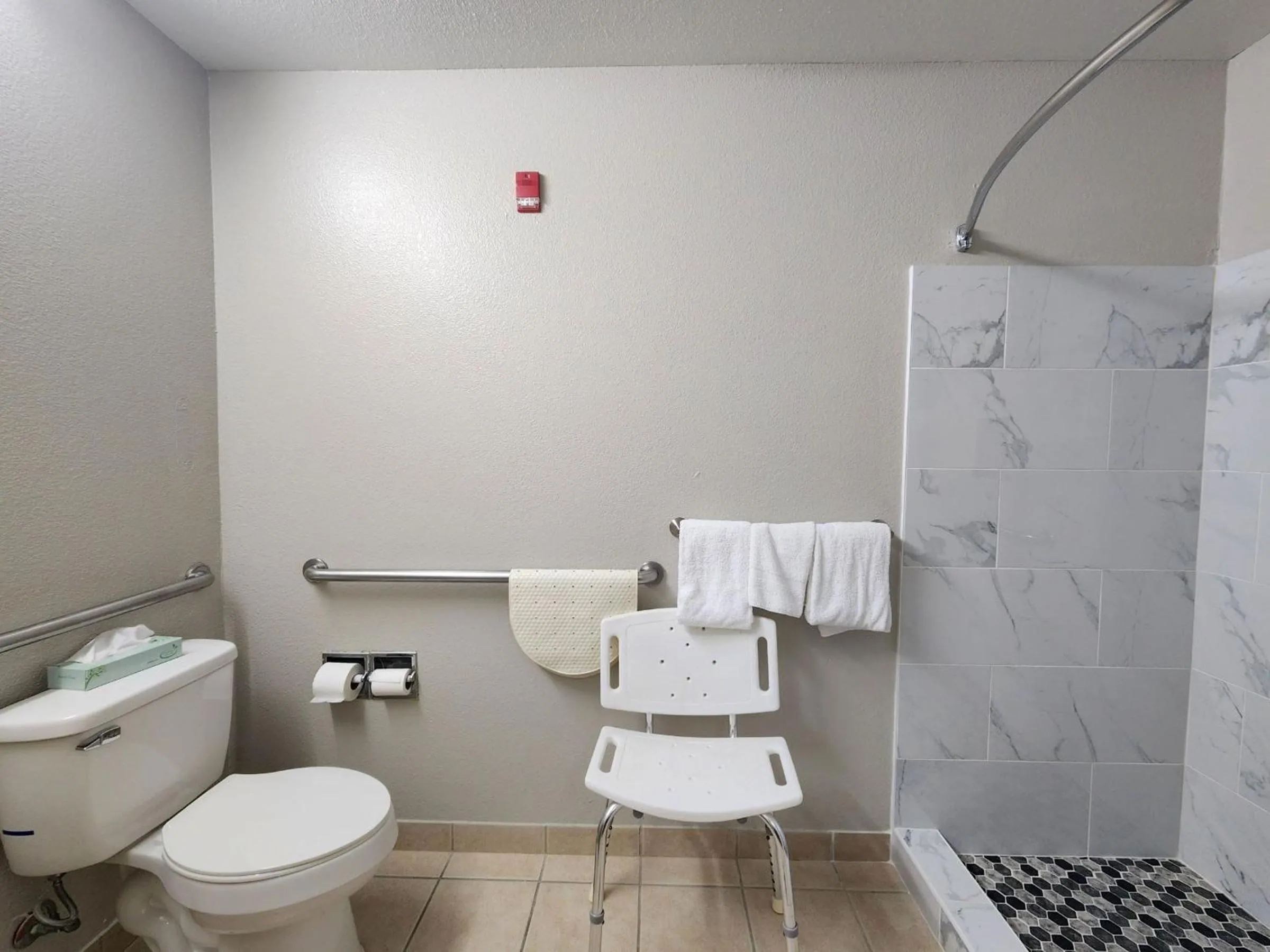 Bathroom in Days Inn by Wyndham Lumberton
