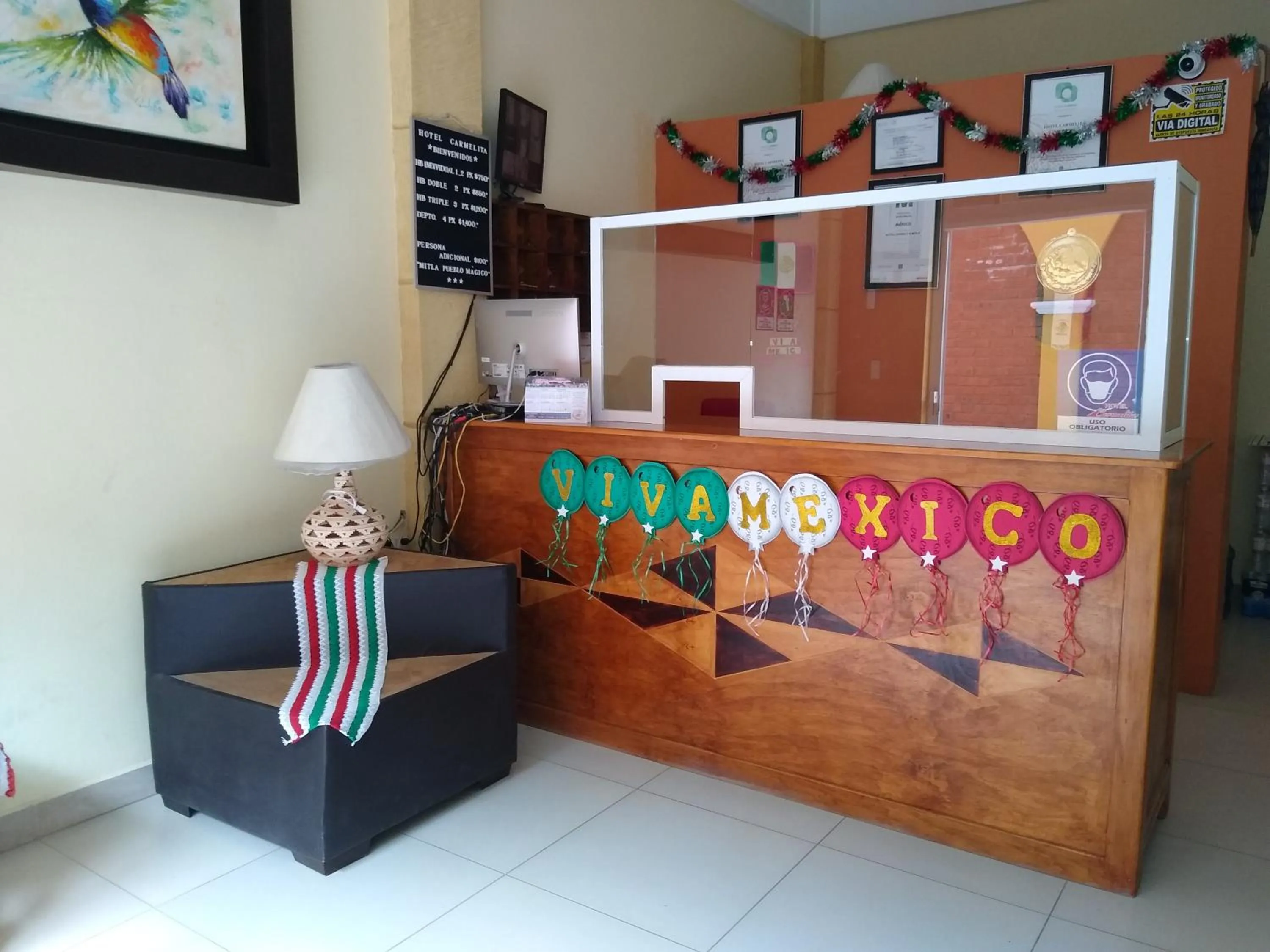 Lobby or reception, Lobby/Reception in HOTEL CARMELITA MITLA