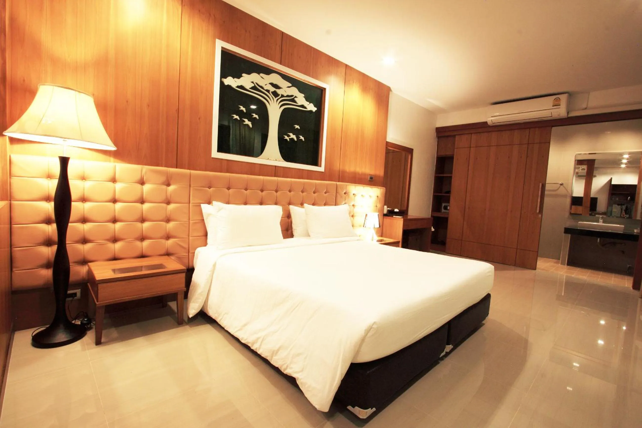 Bed in The Vista Pool Villa