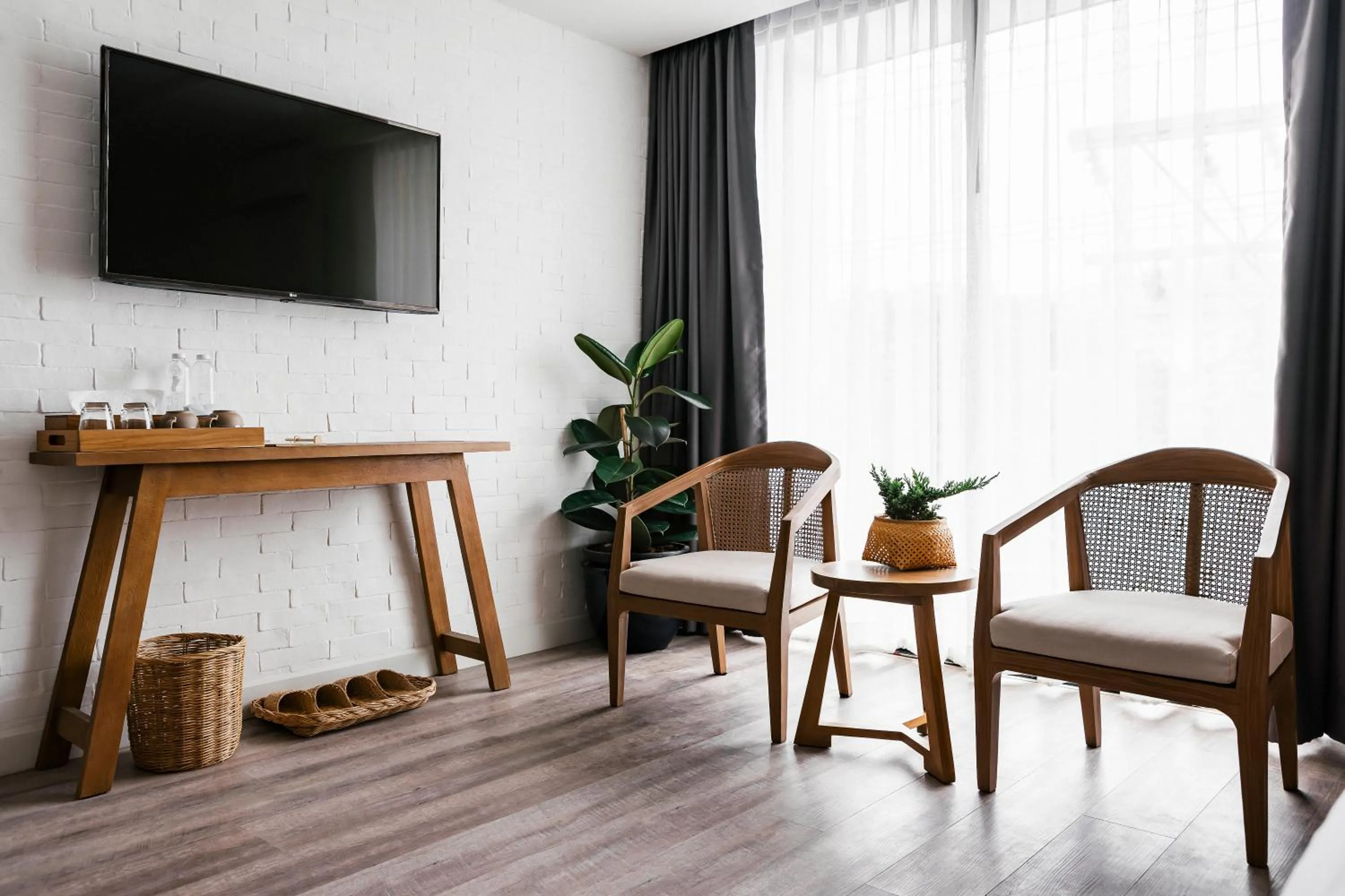 Seating area in HOMM Boutique Hotel