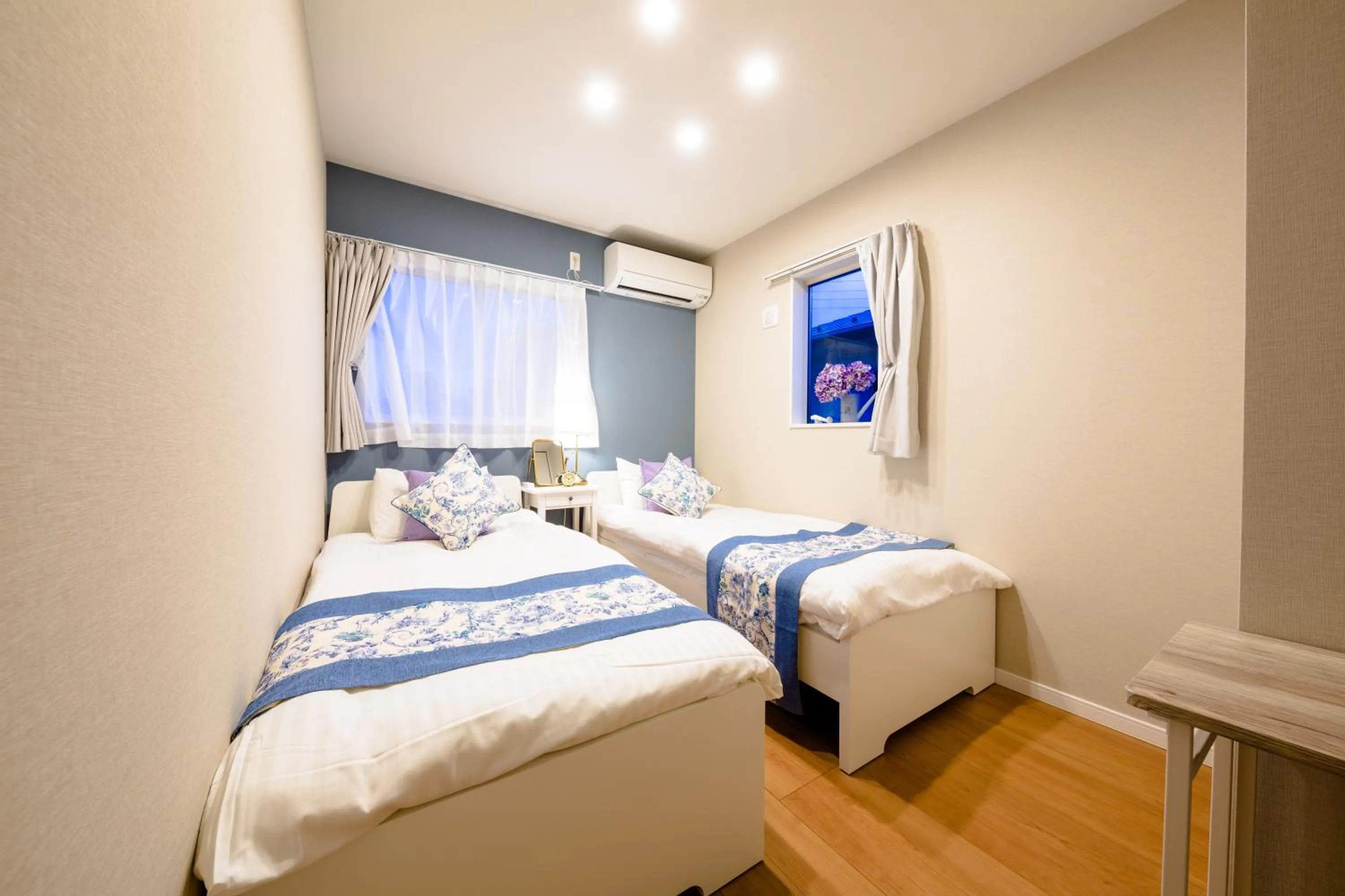 Bed in Villa Hanasaku Fujikawaguchiko B