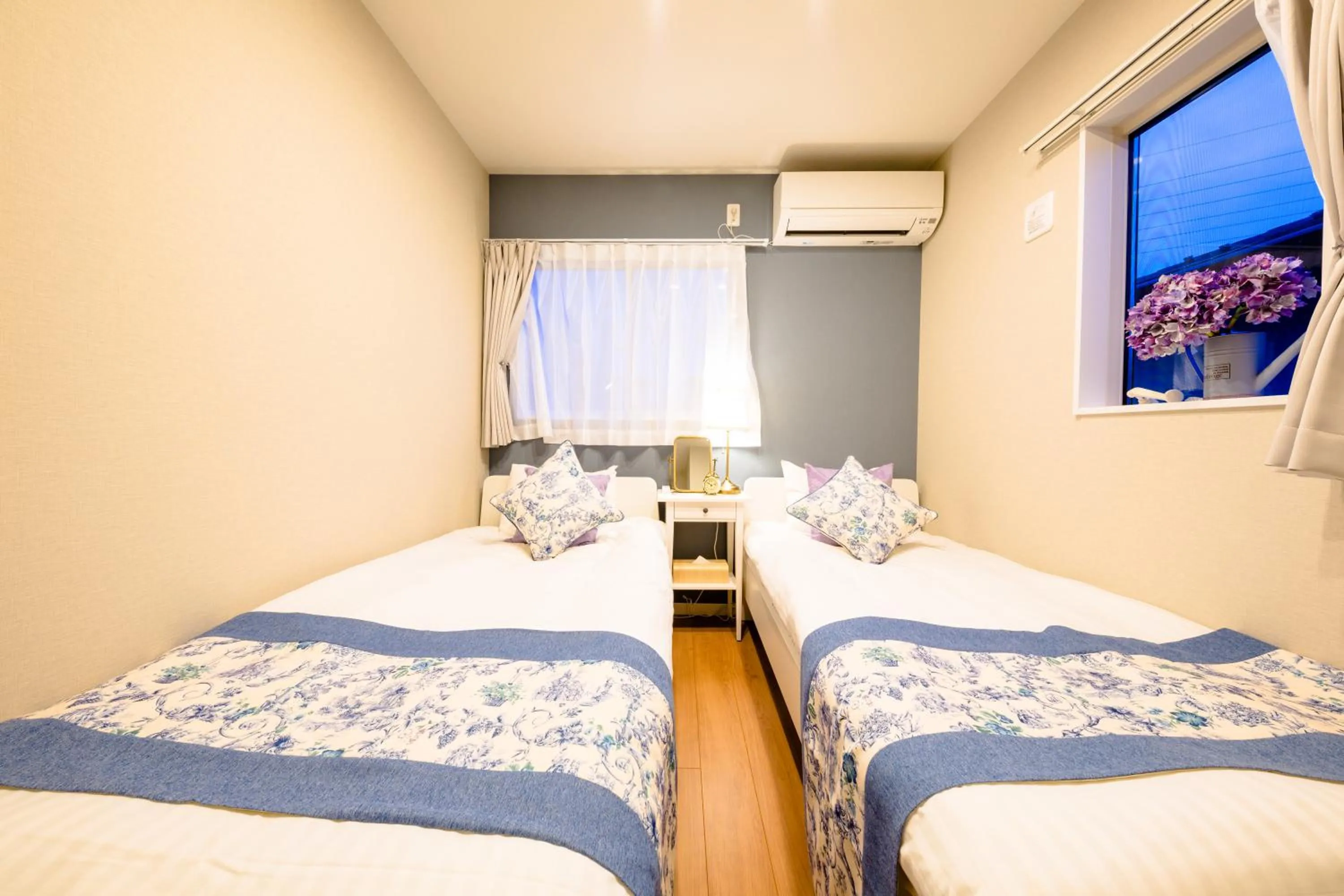 Bed in Villa Hanasaku Fujikawaguchiko B