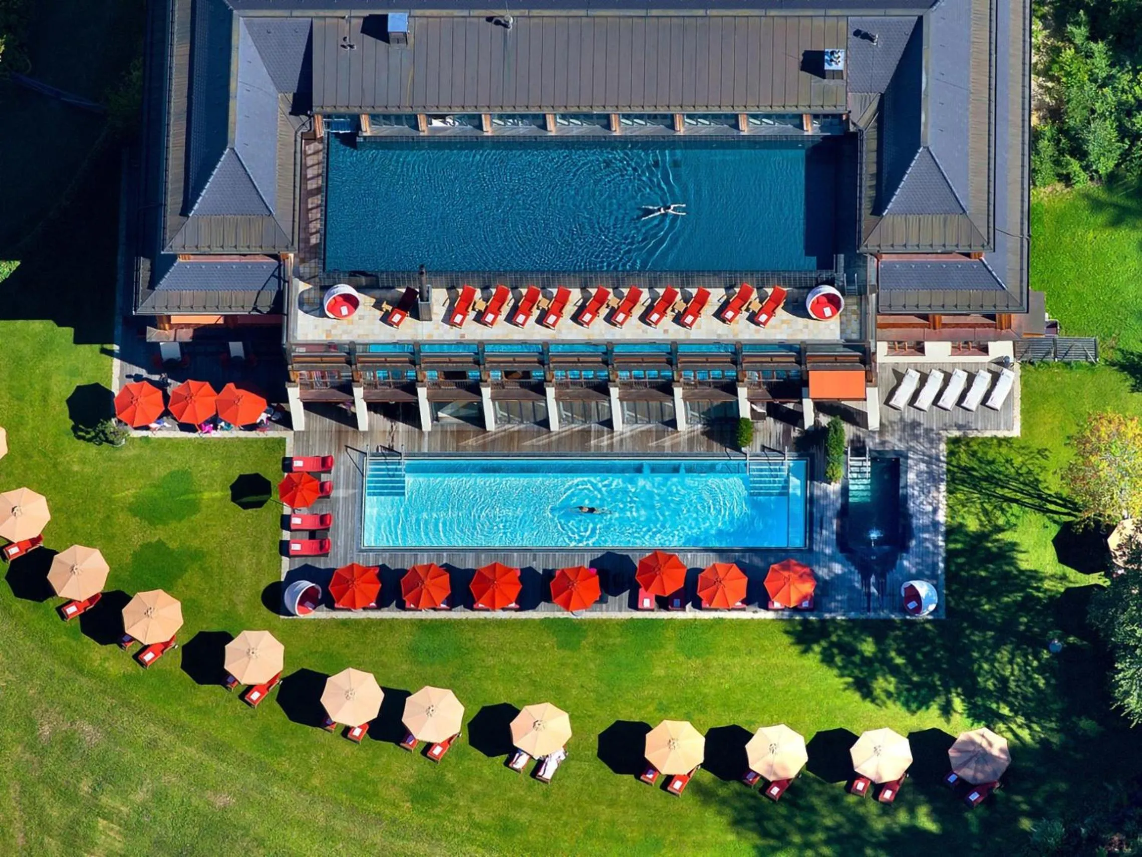 Swimming pool in Schloss Elmau Luxury Spa Retreat & Cultural Hideaway