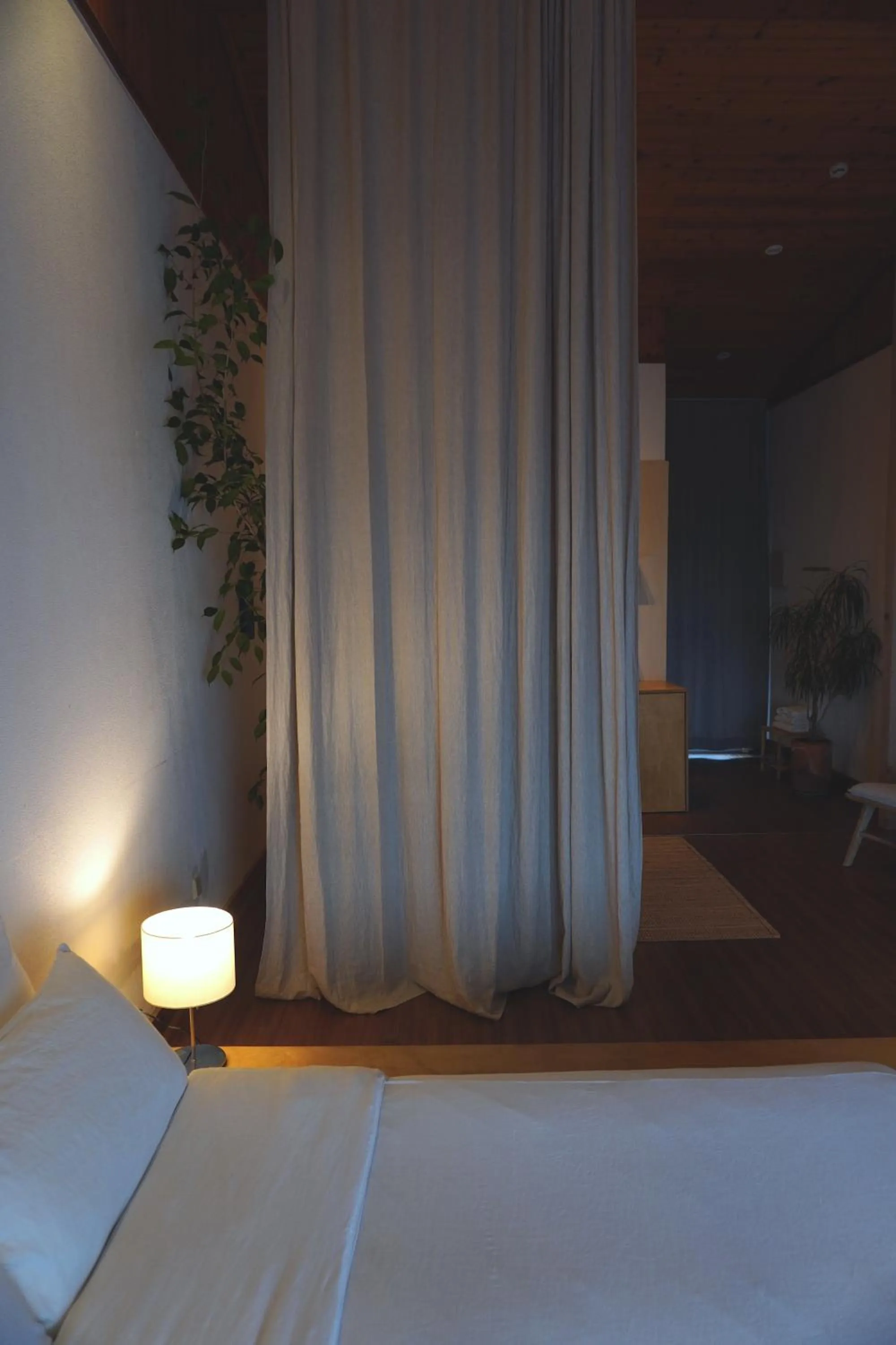 Bed in At corner resort & garden