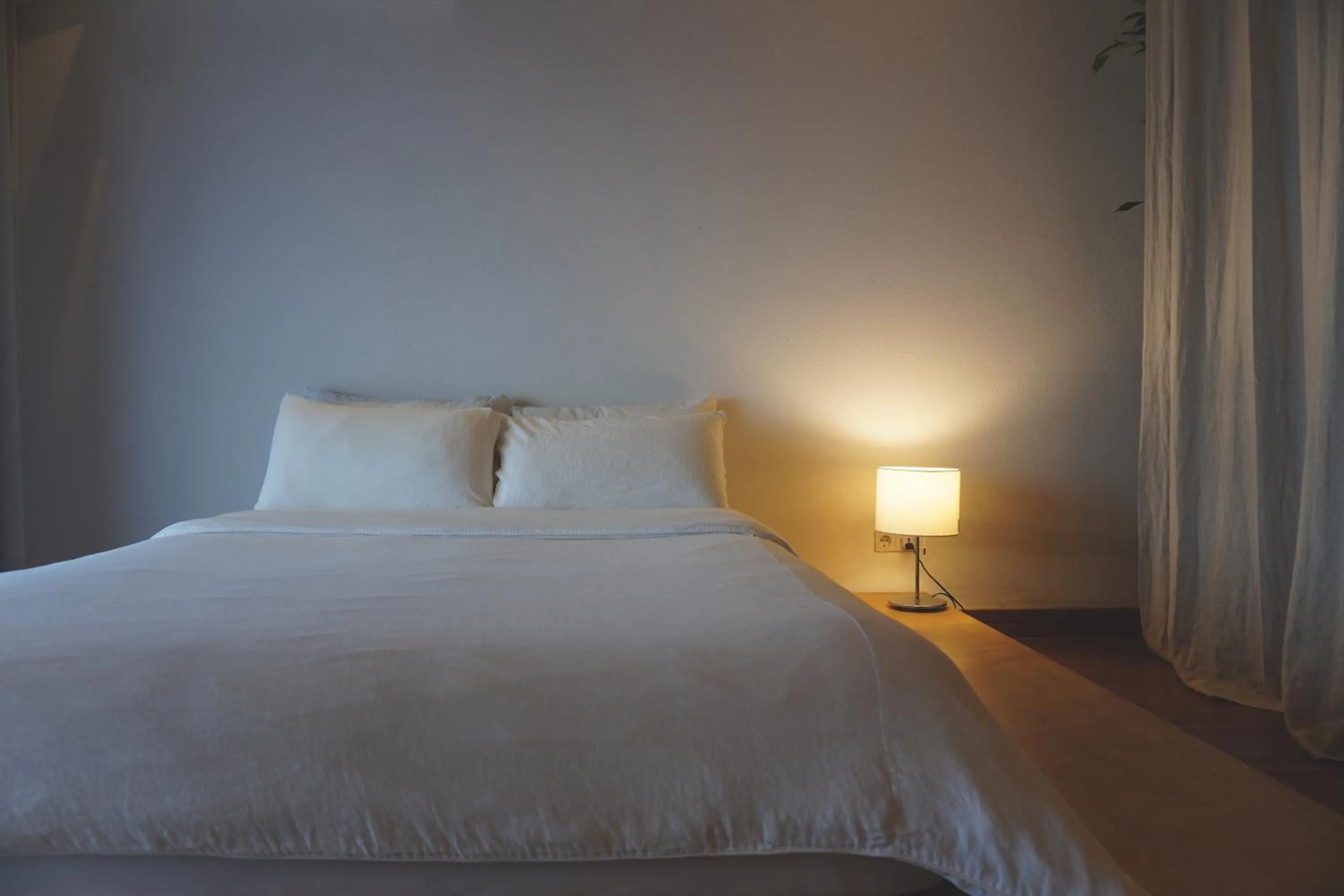 Bed in At corner resort & garden