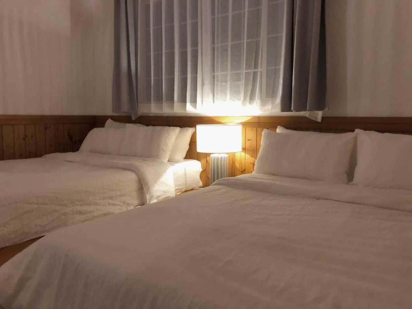 Bed in At corner resort & garden