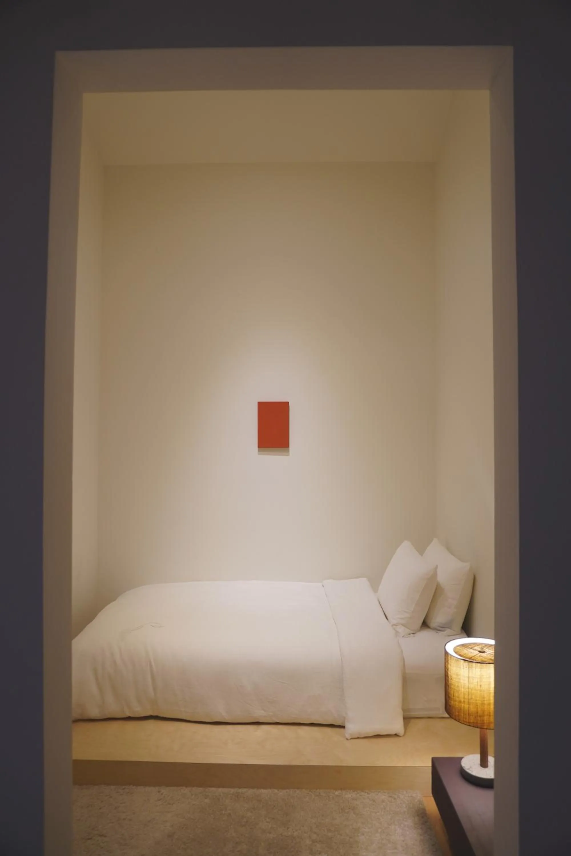 Bed in At corner resort & garden