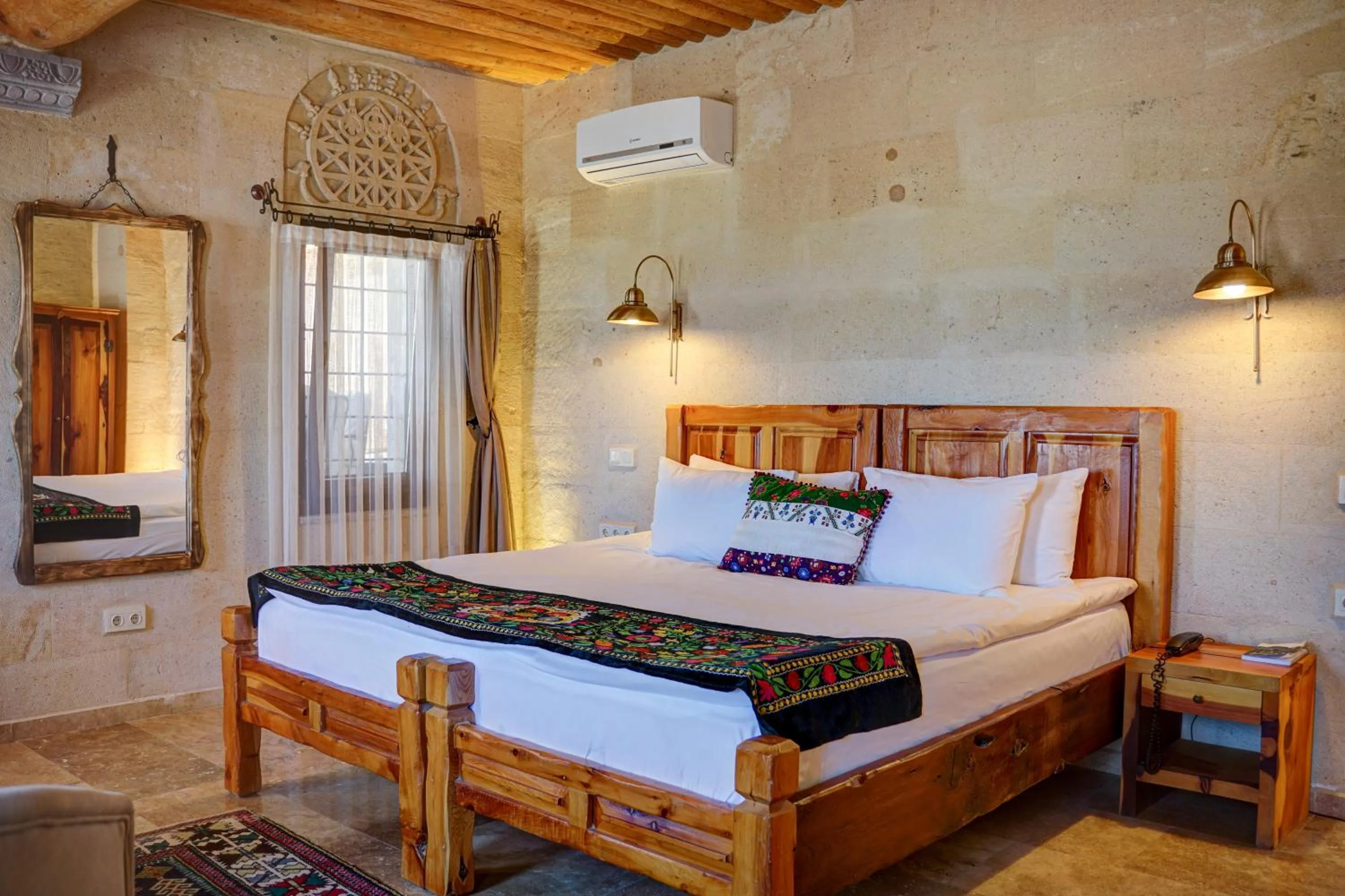 Bed in Petra Inn Cappadocia Luxury