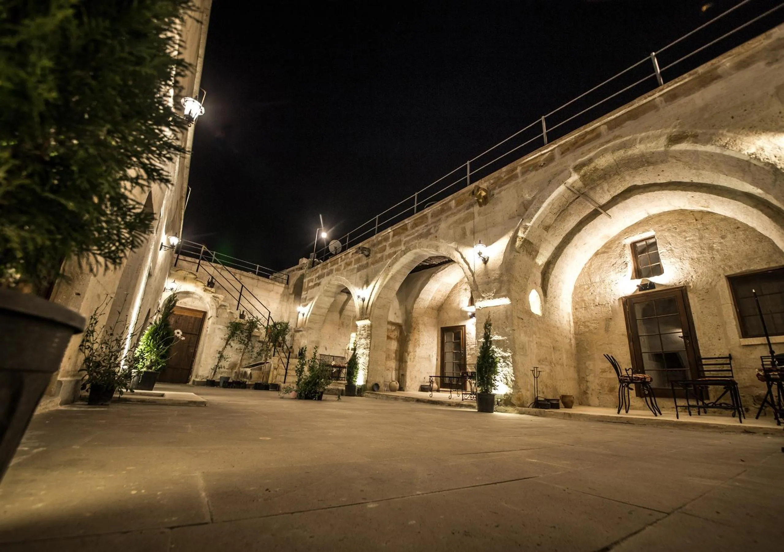 Property building in Harkasos Cave Hotel