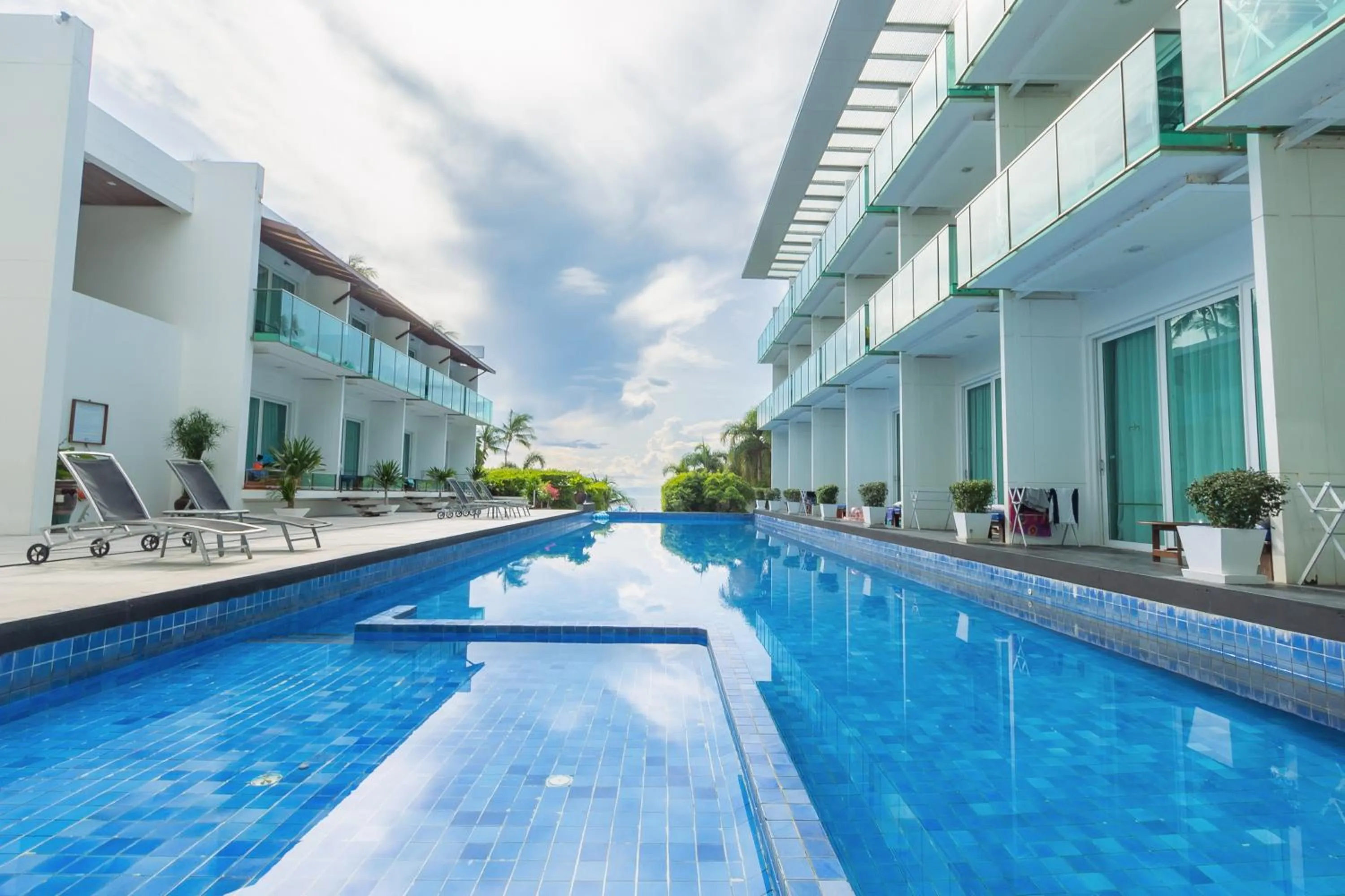Pool view in KC Beach Club & Pool Villas