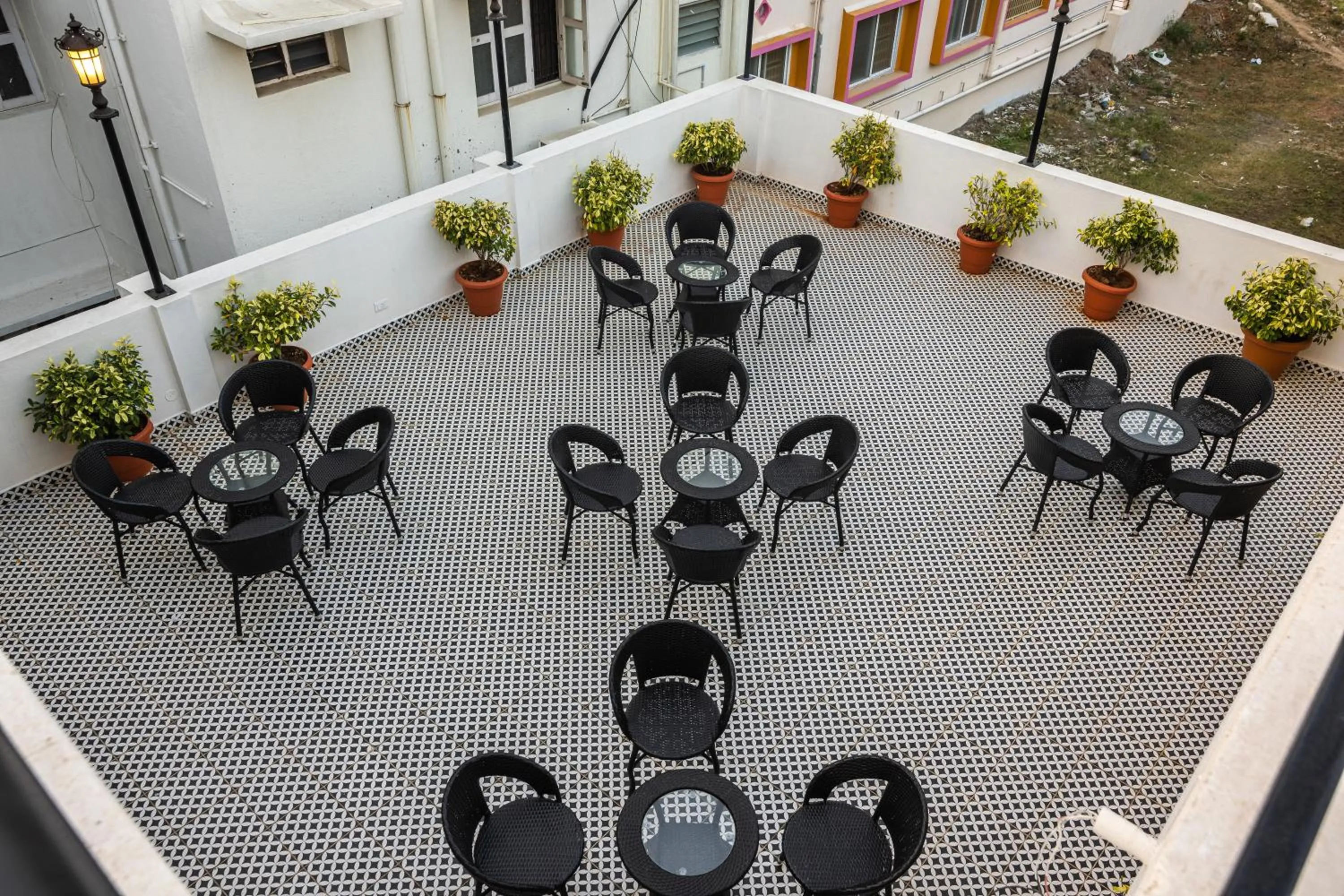 Seating area in Aashreya Suites Tiruvannamalai