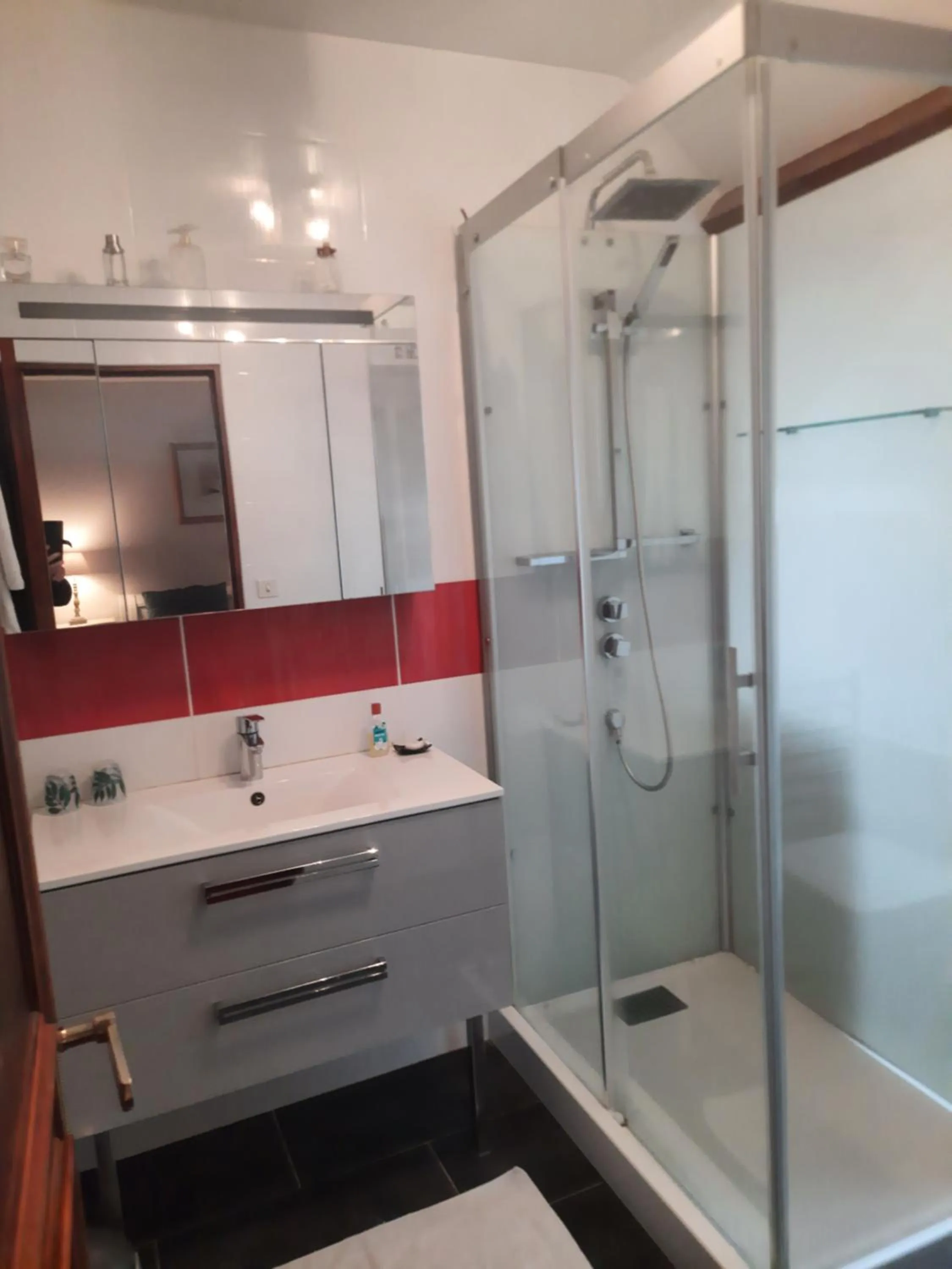 Shower in Chambre d'Hôtes Quietude en Vallée de Chevreuse