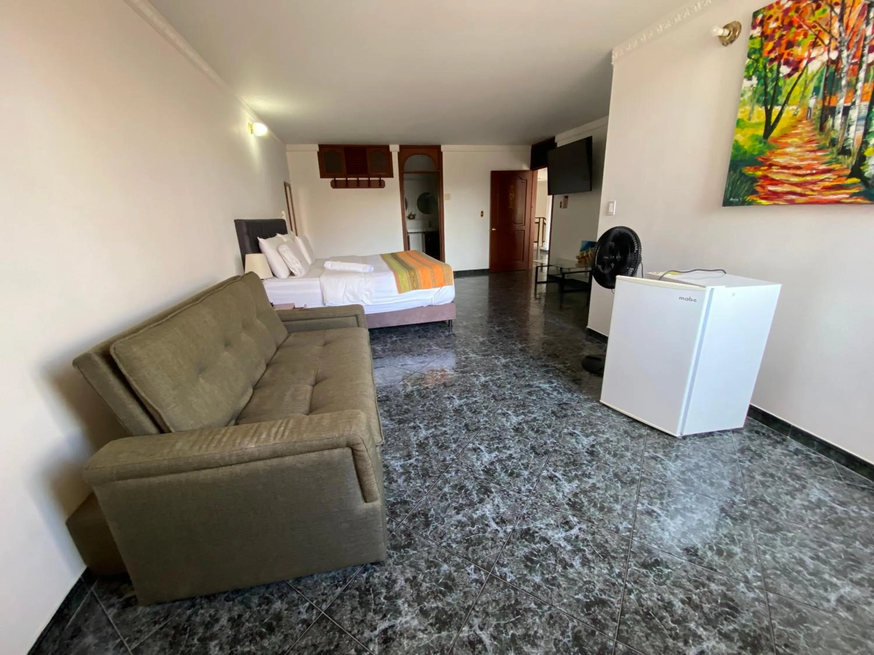 Bed in Samalá Casa Hotel