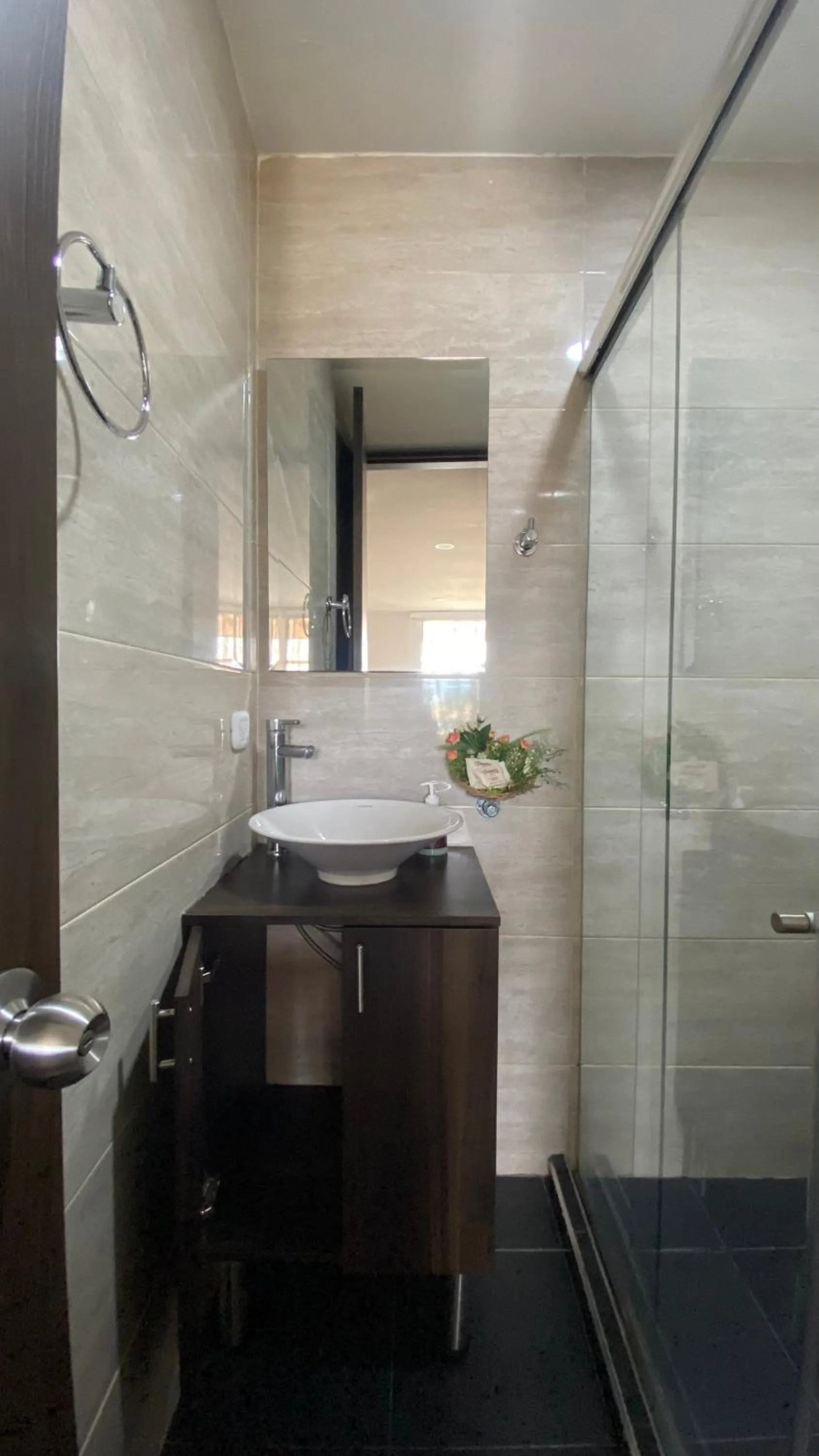 Shower in Samalá Casa Hotel