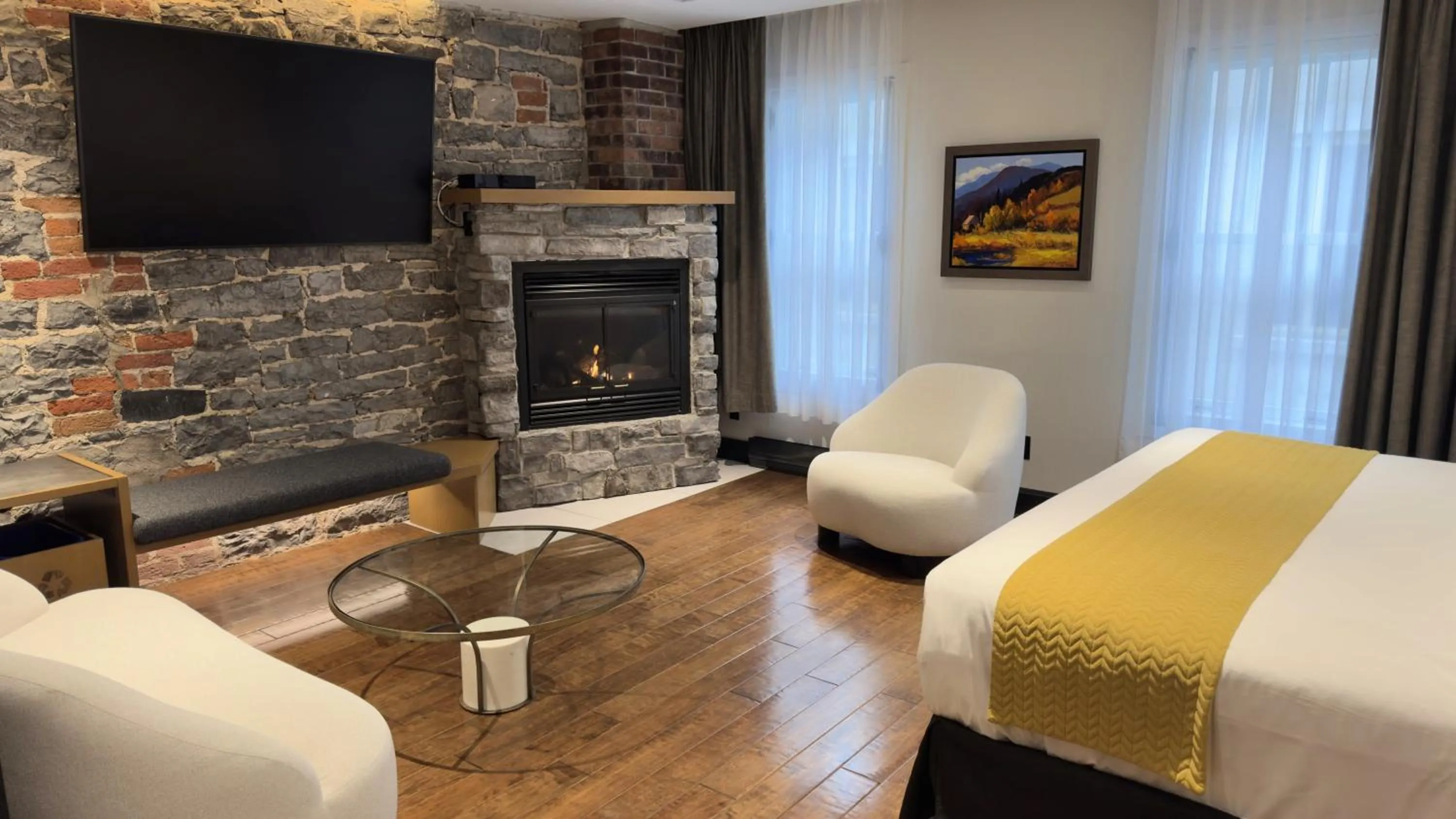 Seating area in Hotel du Vieux Quebec