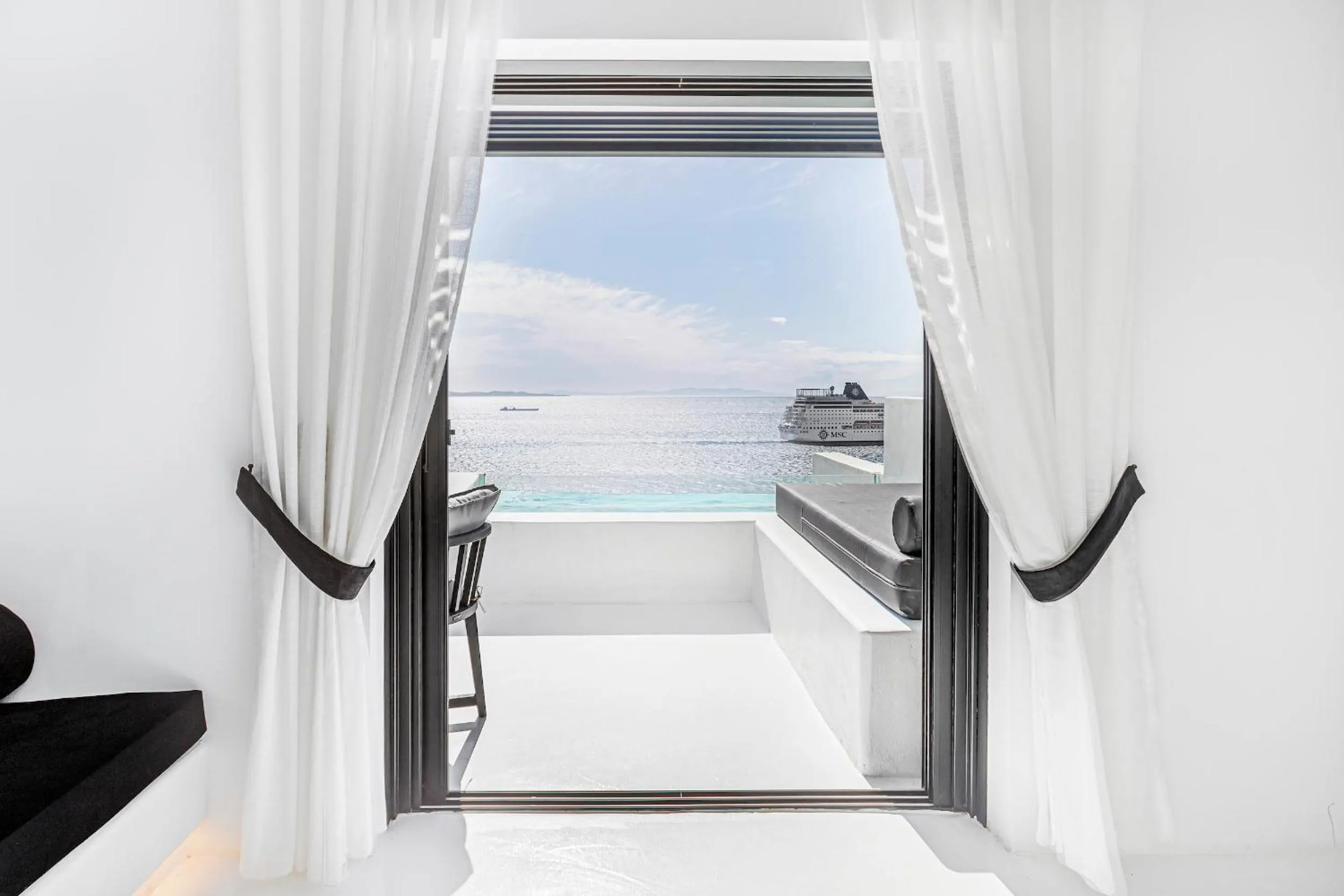 View (from property/room) in Tagoo Black Mykonos