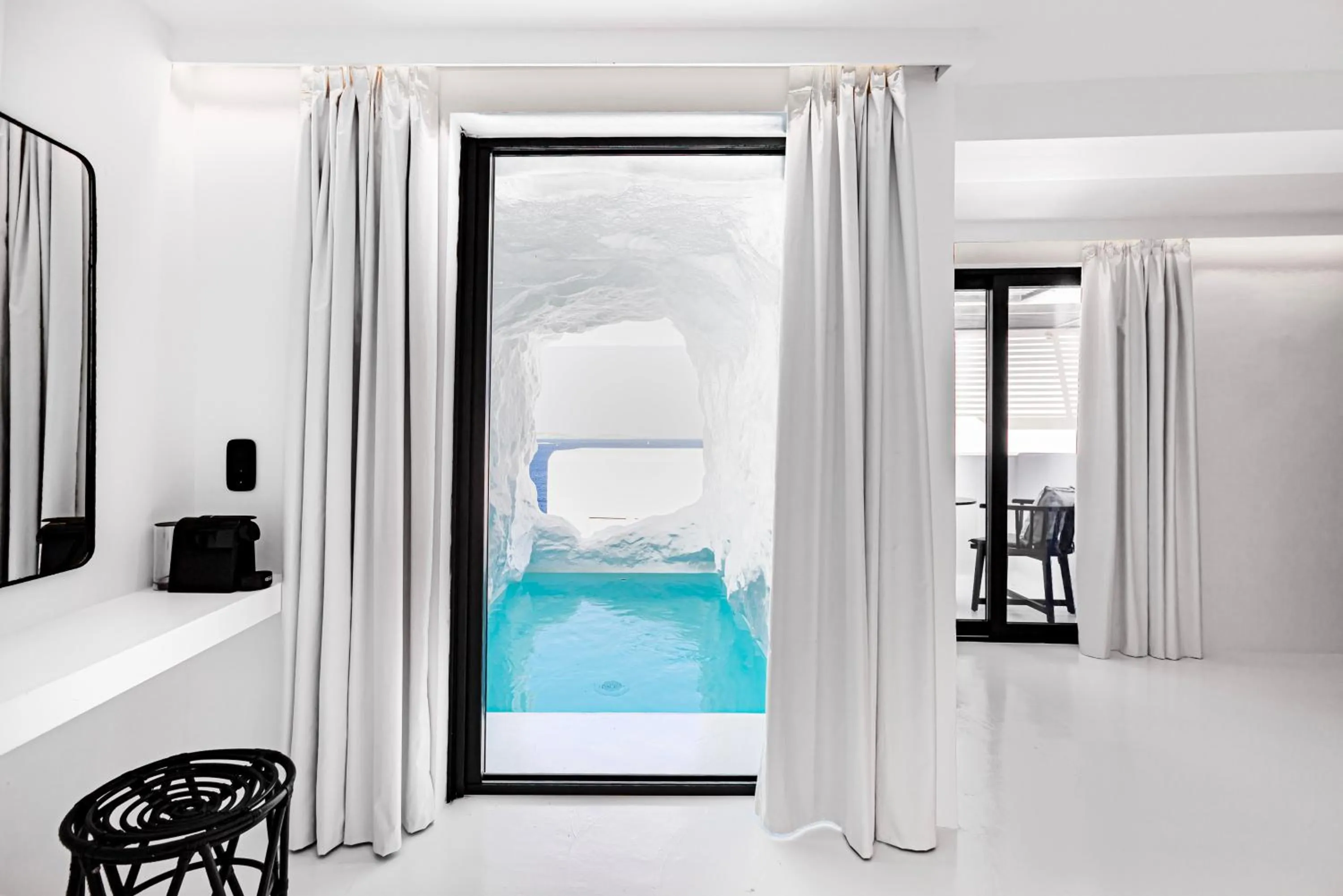 Swimming pool in Tagoo Black Mykonos