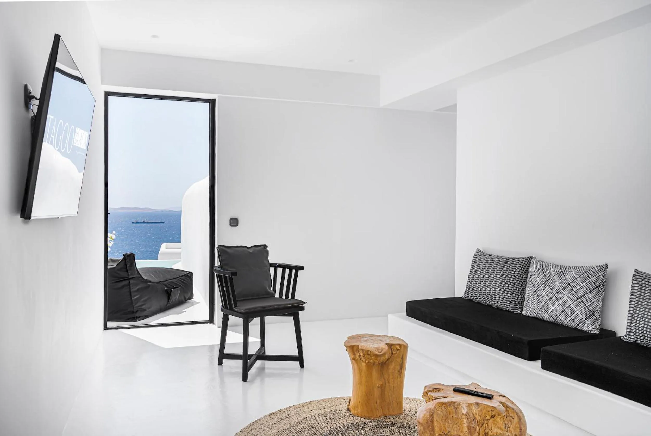 View (from property/room) in Tagoo Black Mykonos