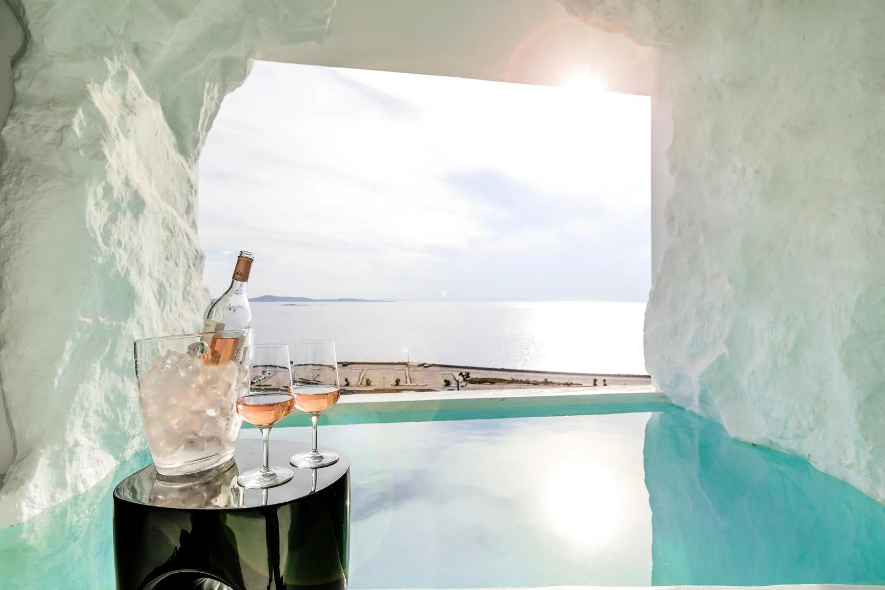 Swimming pool in Tagoo Black Mykonos