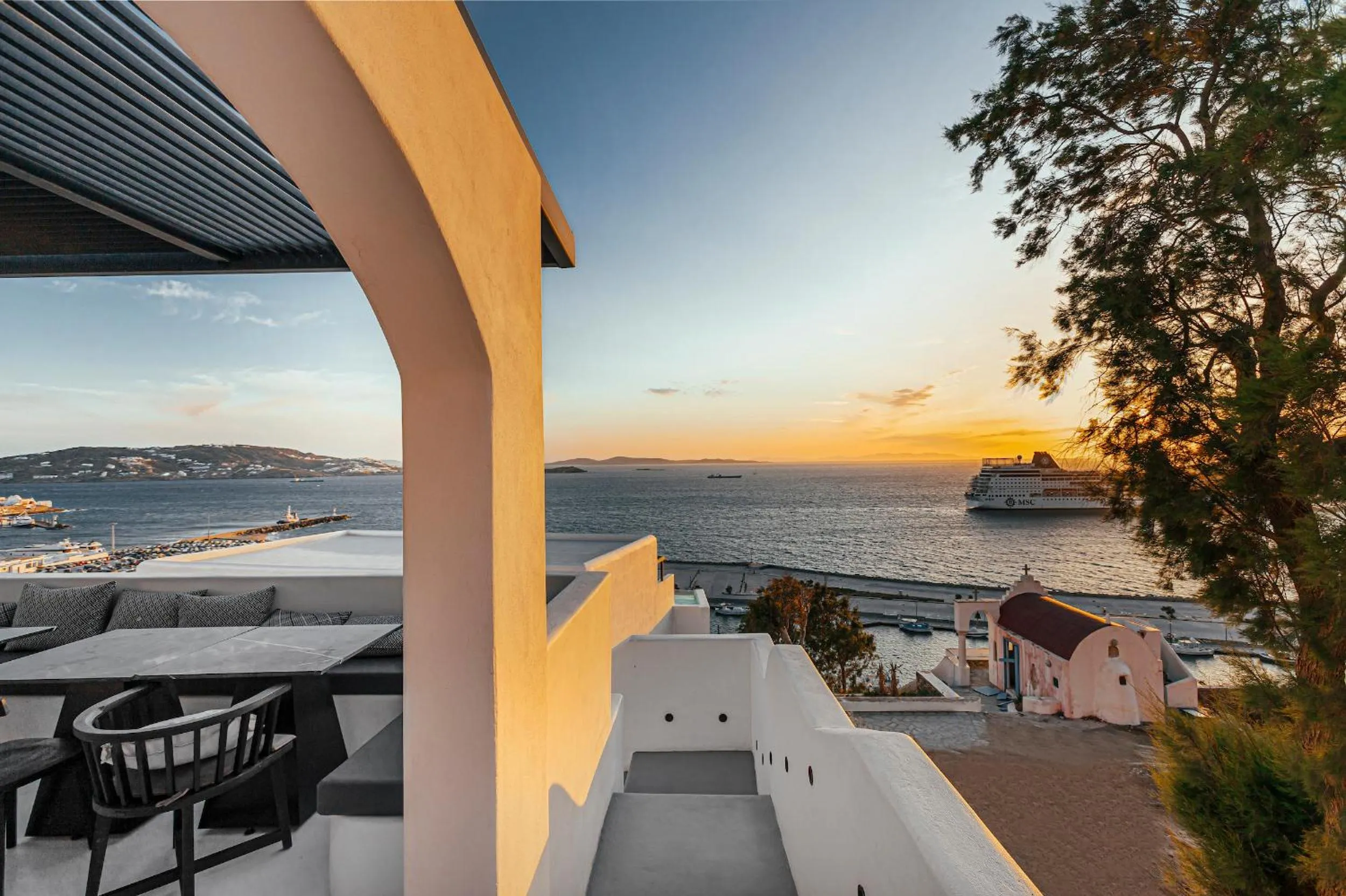 View (from property/room) in Tagoo Black Mykonos