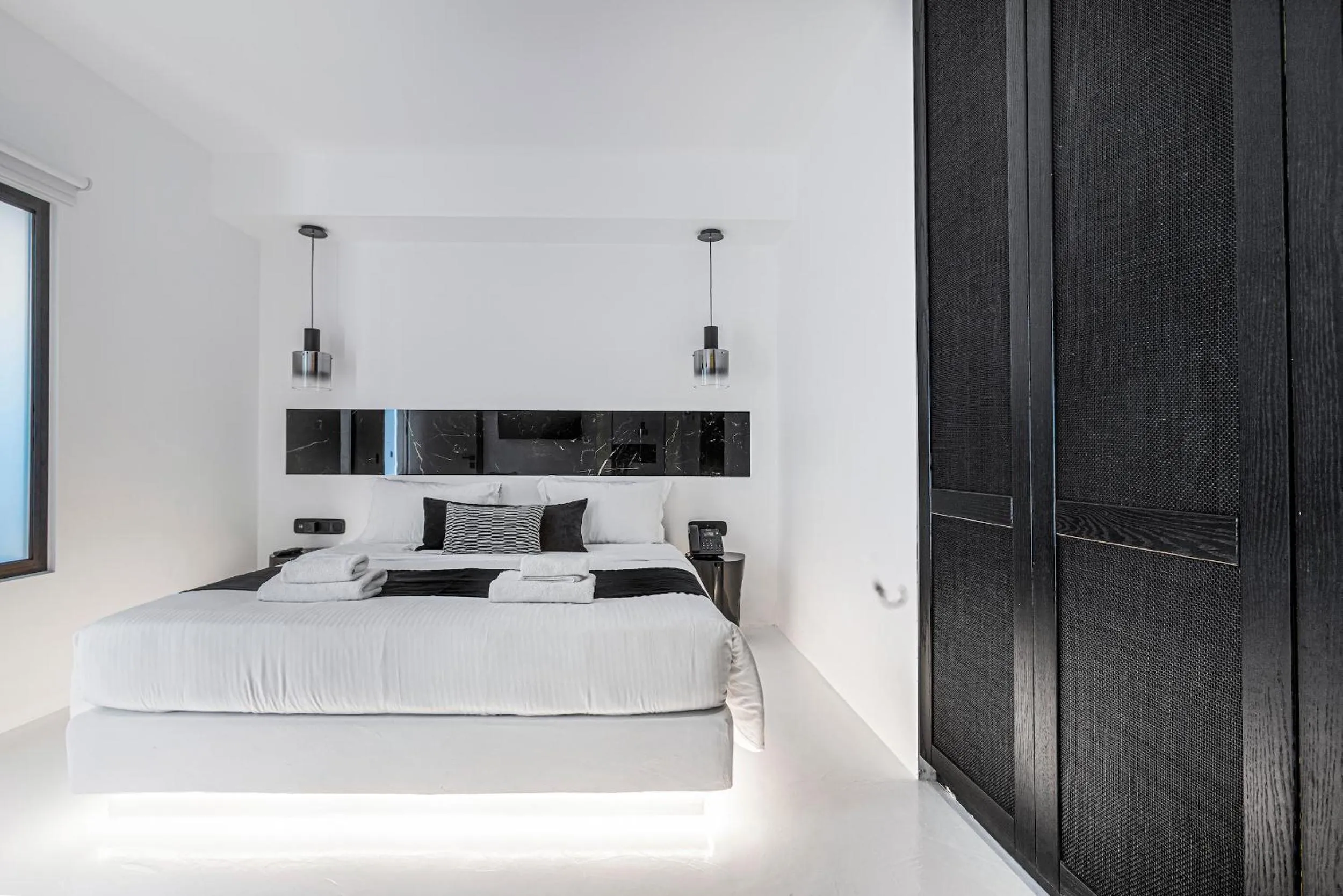 Bed in Tagoo Black Mykonos