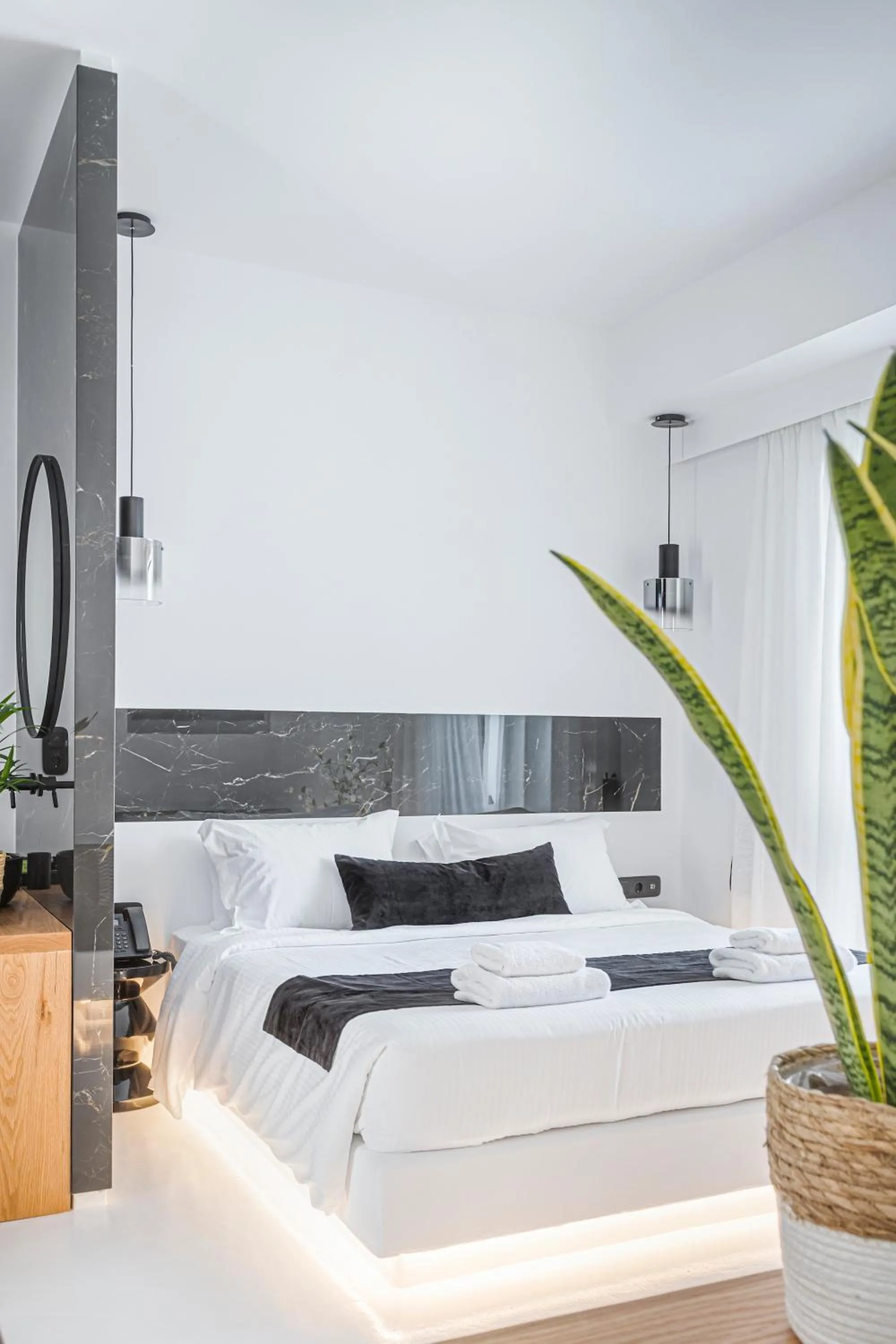 Bed in Tagoo Black Mykonos