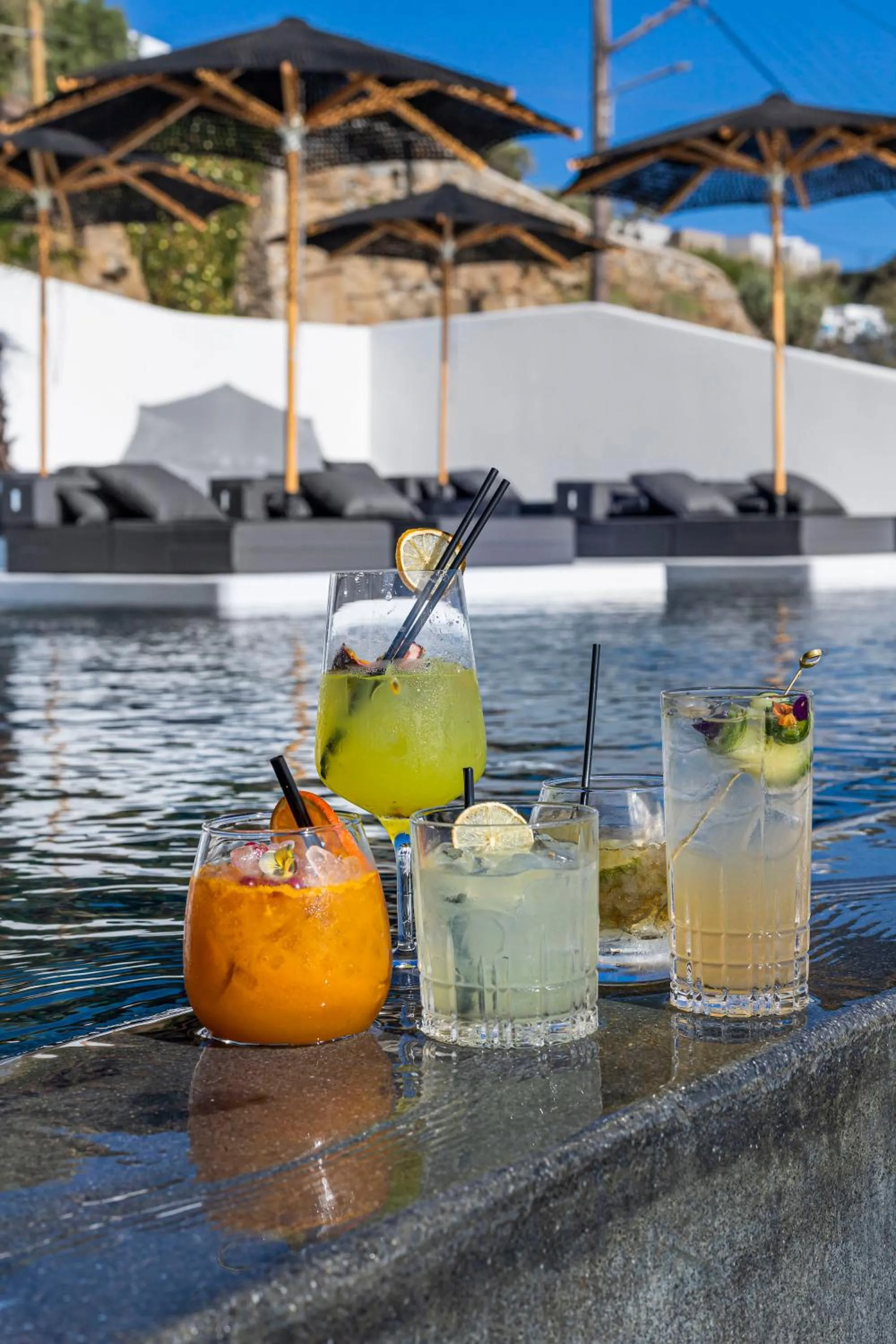 Swimming pool in Tagoo Black Mykonos