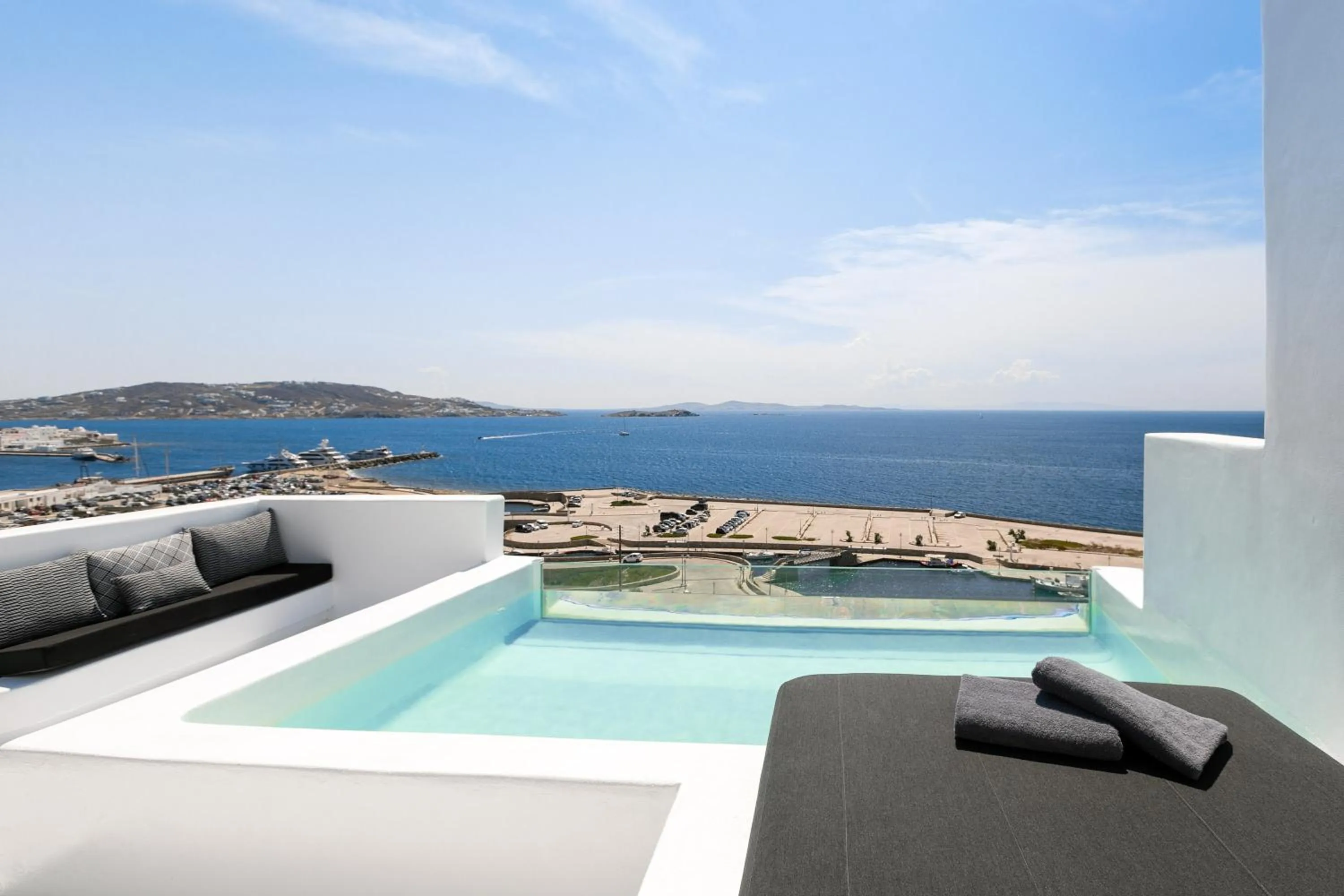 Balcony/Terrace in Tagoo Black Mykonos
