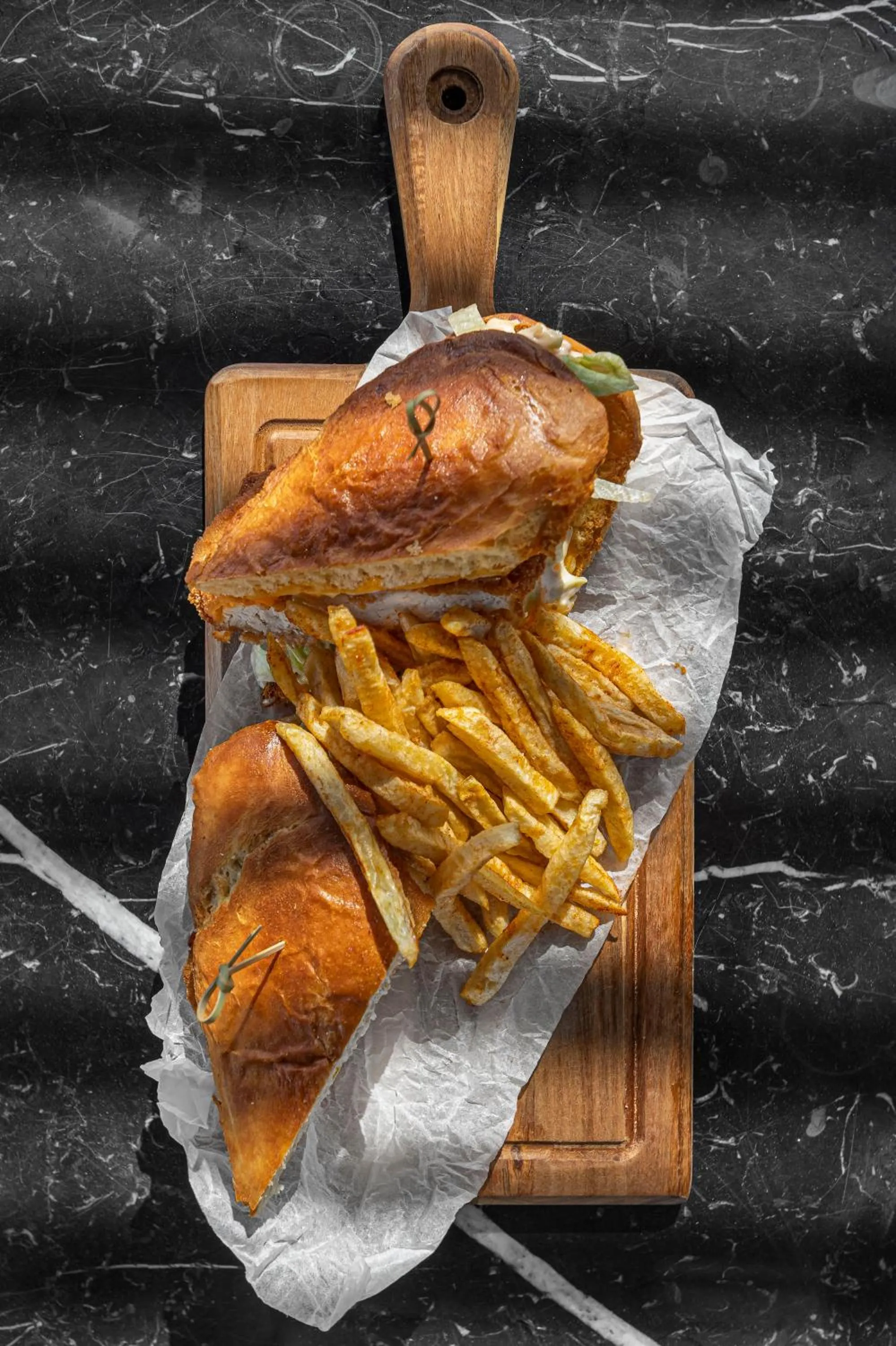 Food close-up in Tagoo Black Mykonos