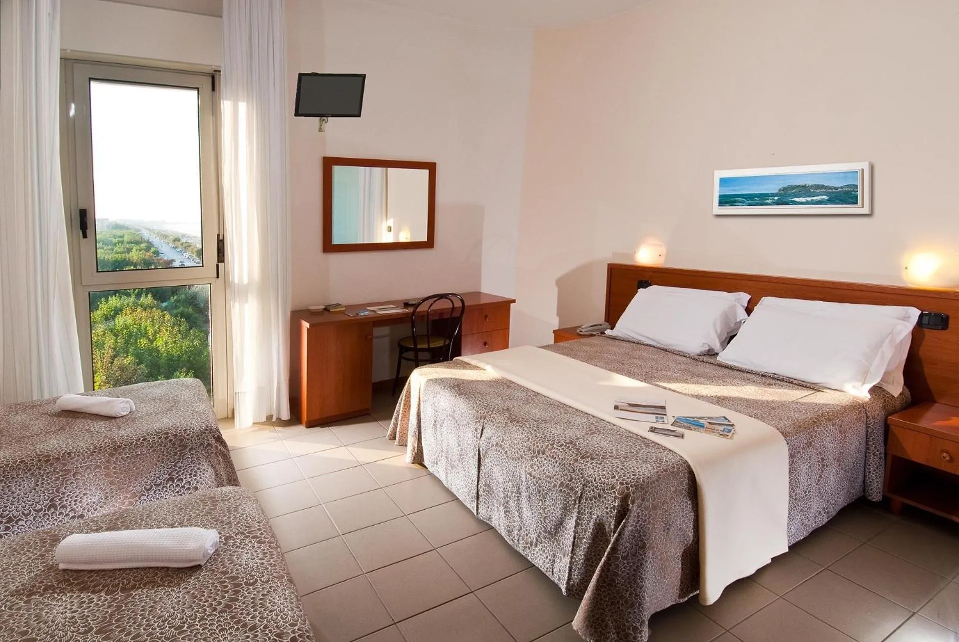 Bed in Hotel Nuovo Diana