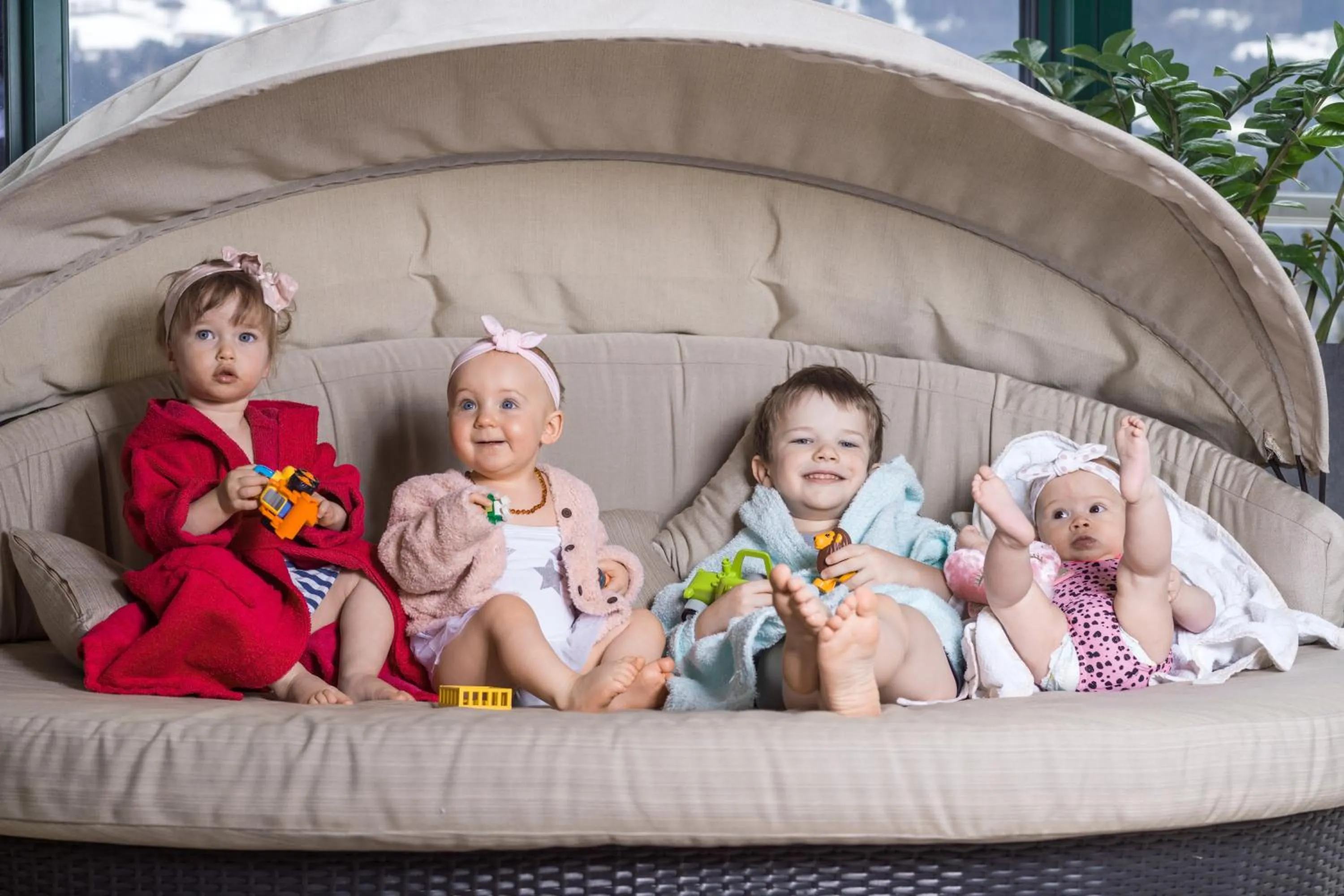 Swimming pool in Alpin Family Resort Seetal