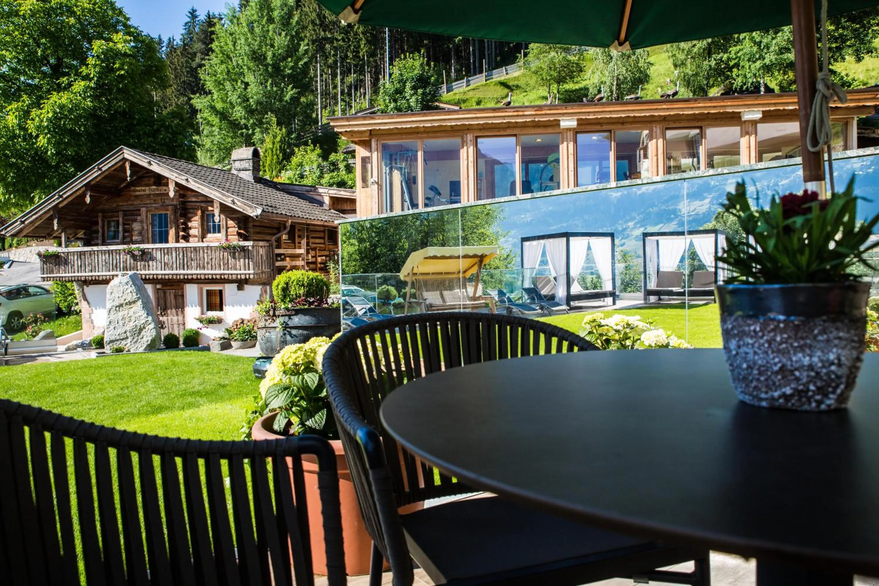 Patio in Alpin Family Resort Seetal