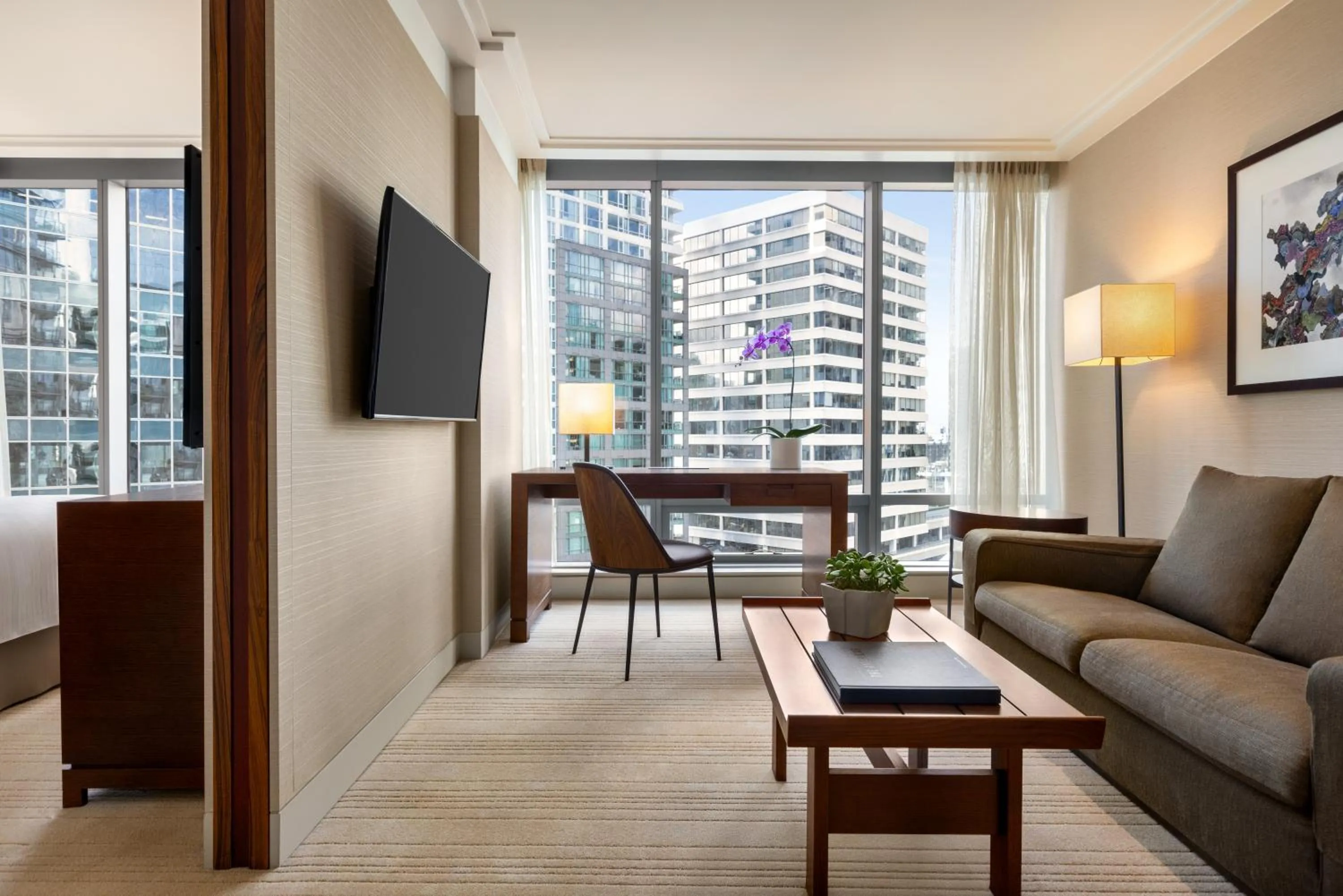 Seating area in Shangri-La Vancouver